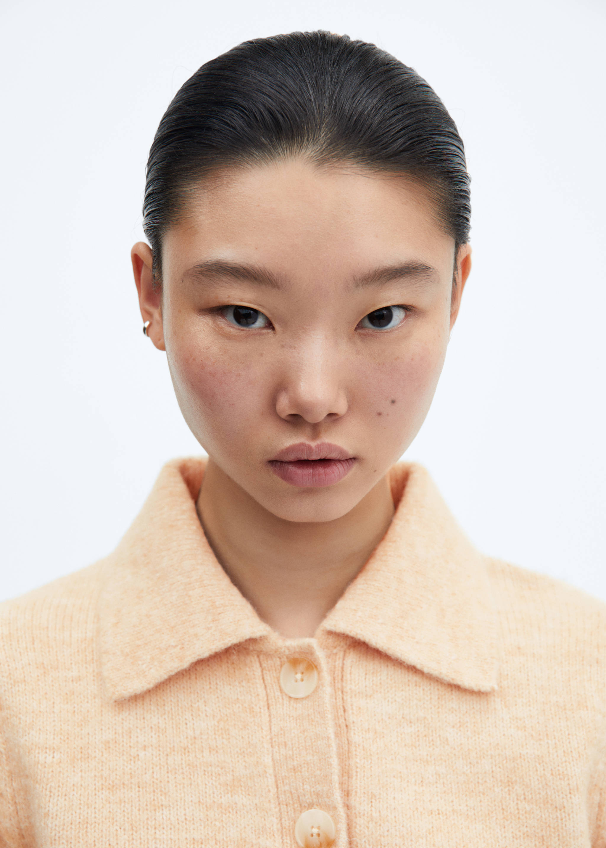 Cardigan manches courtes col chemise - Détail de l'article 1