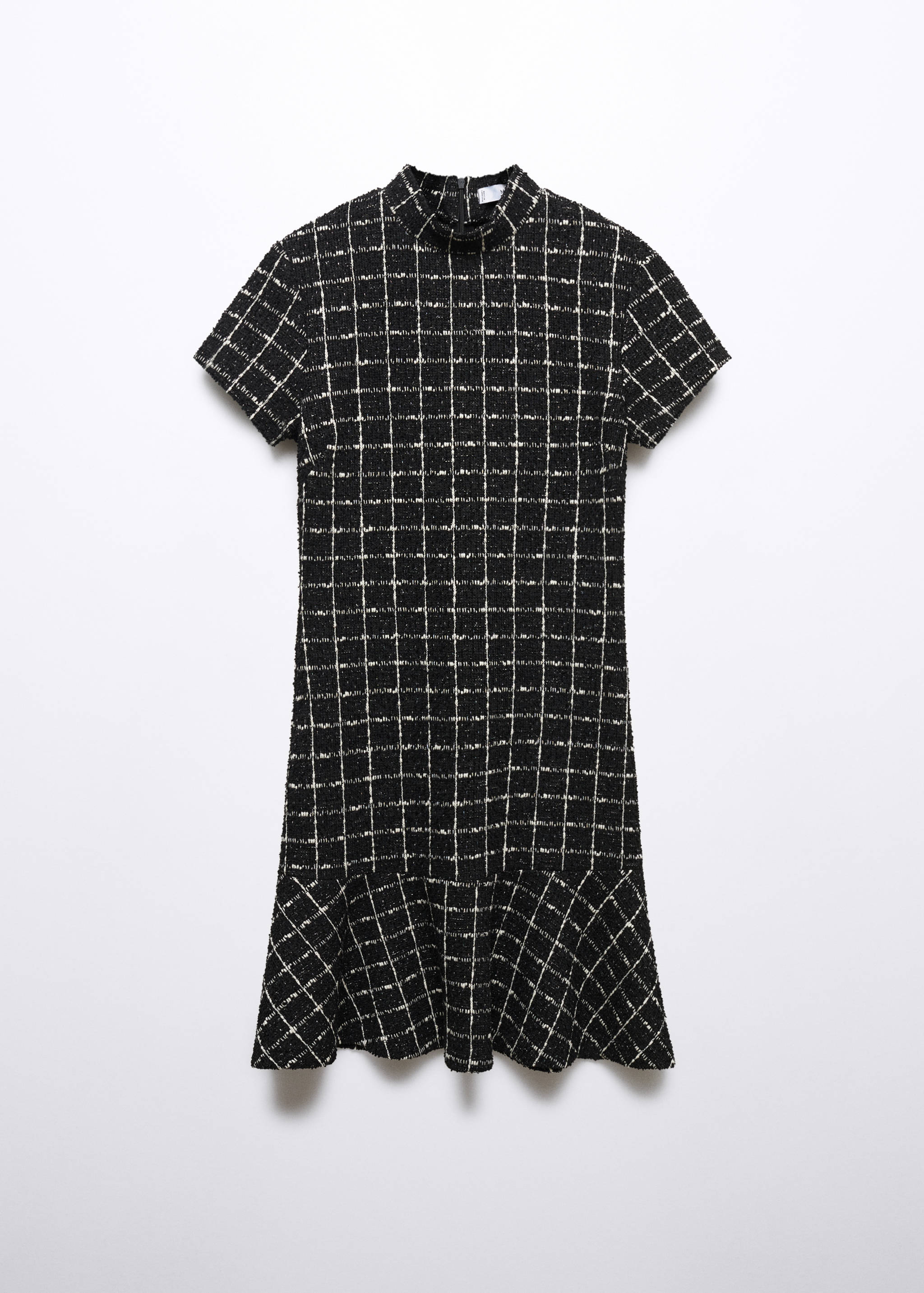 Tweed dress with ruffle hem - Article without model