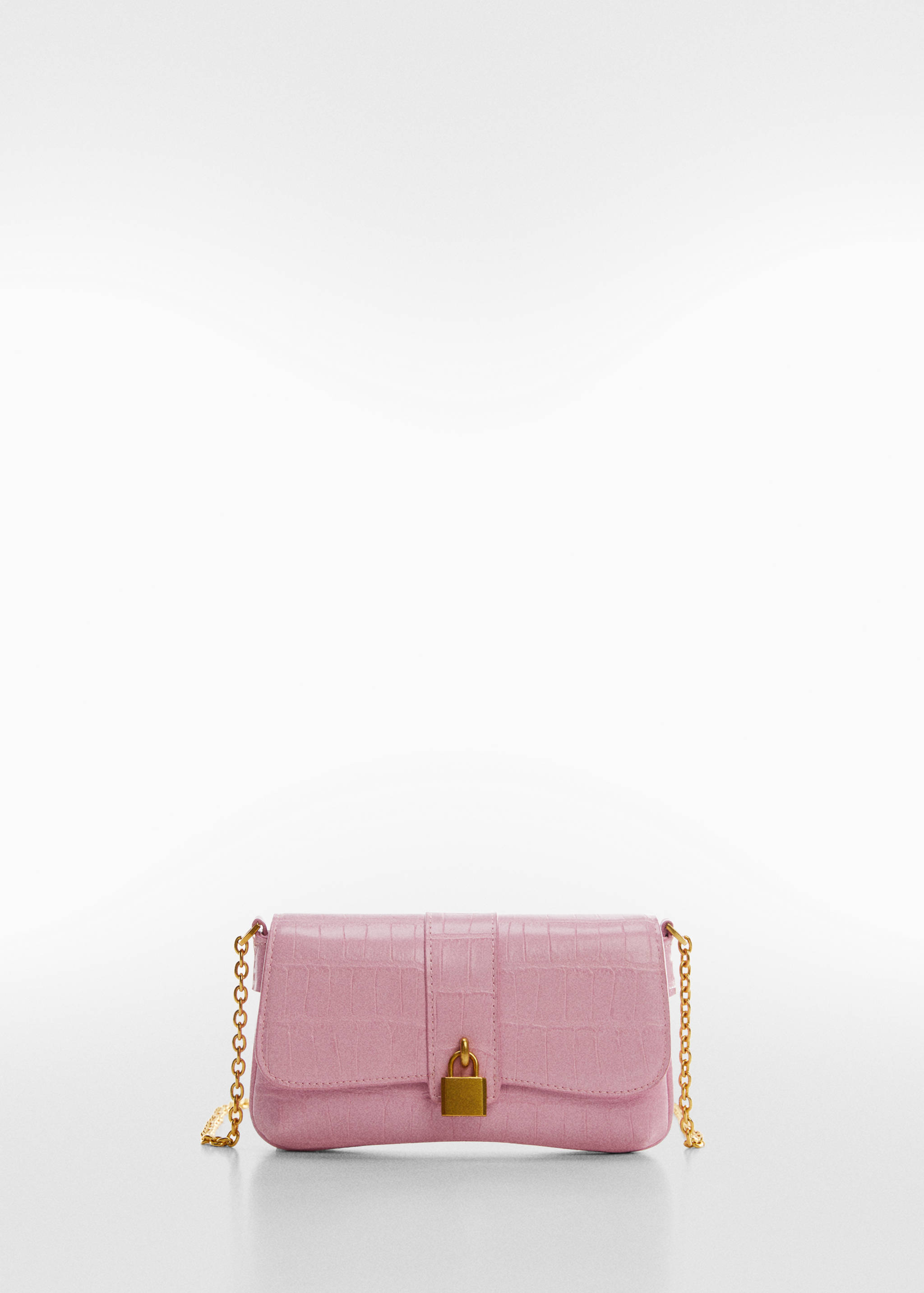 Kabelka s řetízkem a efektem kroko - Zboží bez modelu