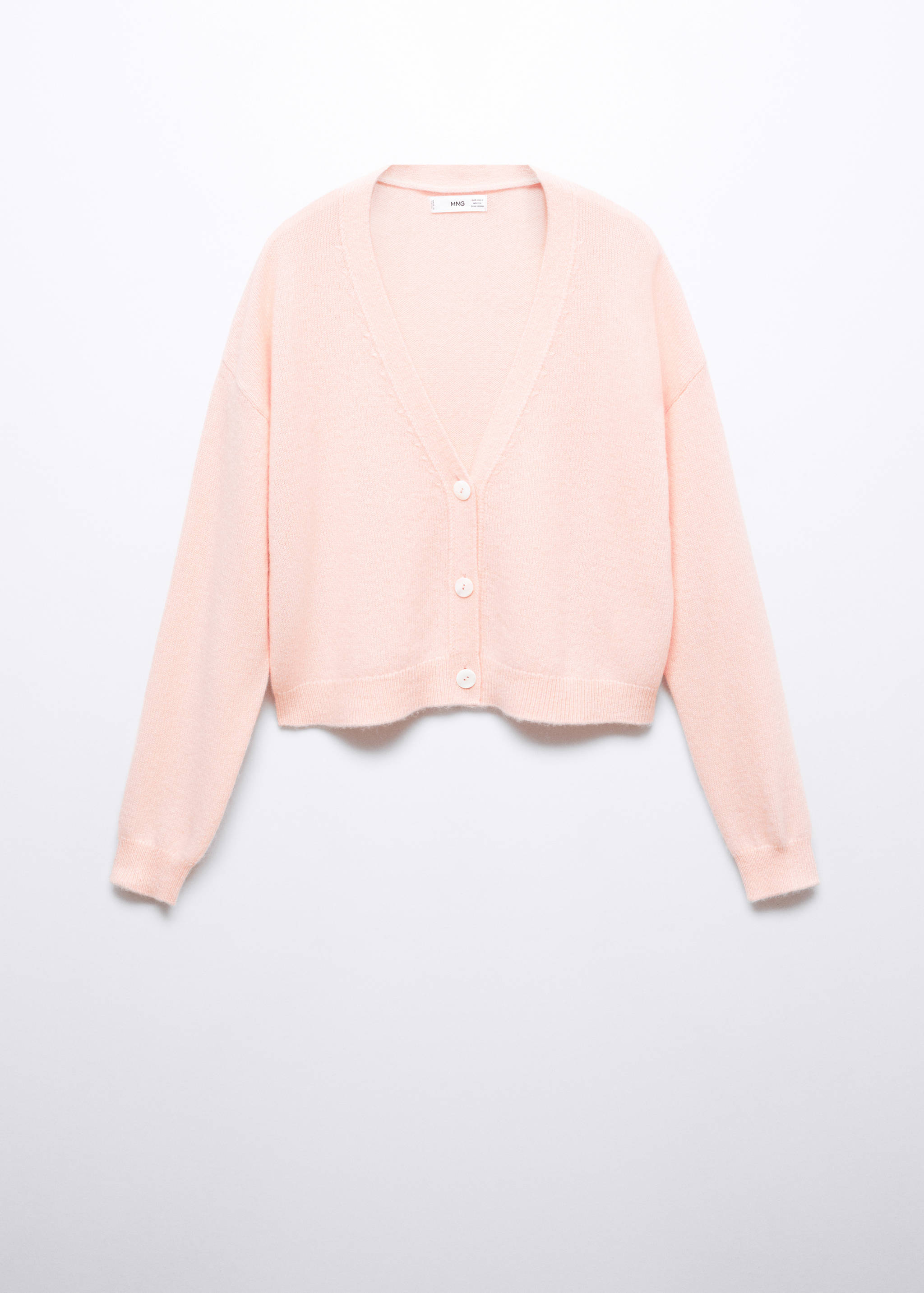 Cashmere cardigan with buttons - Article without model