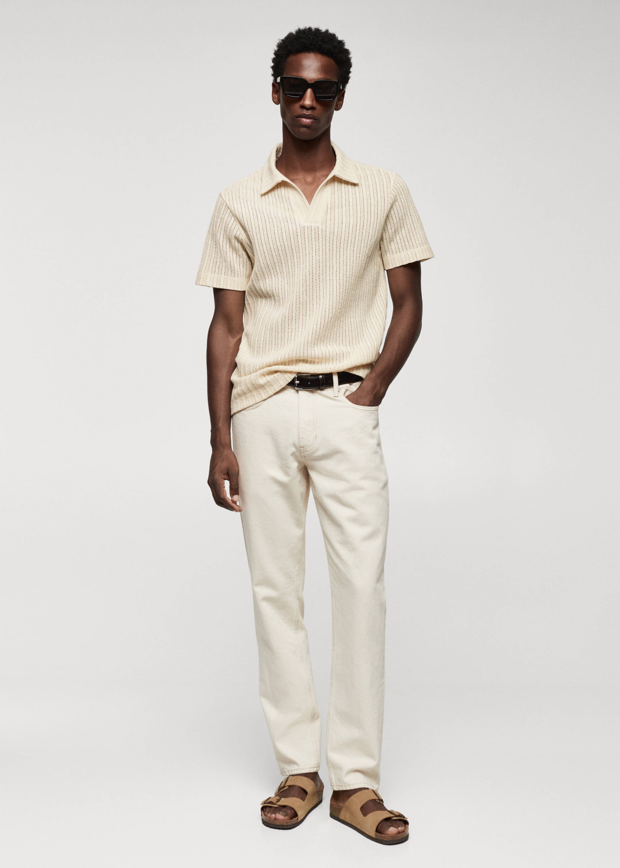 Polokošile s háčkováním 100% bavlna - Celkový náhled