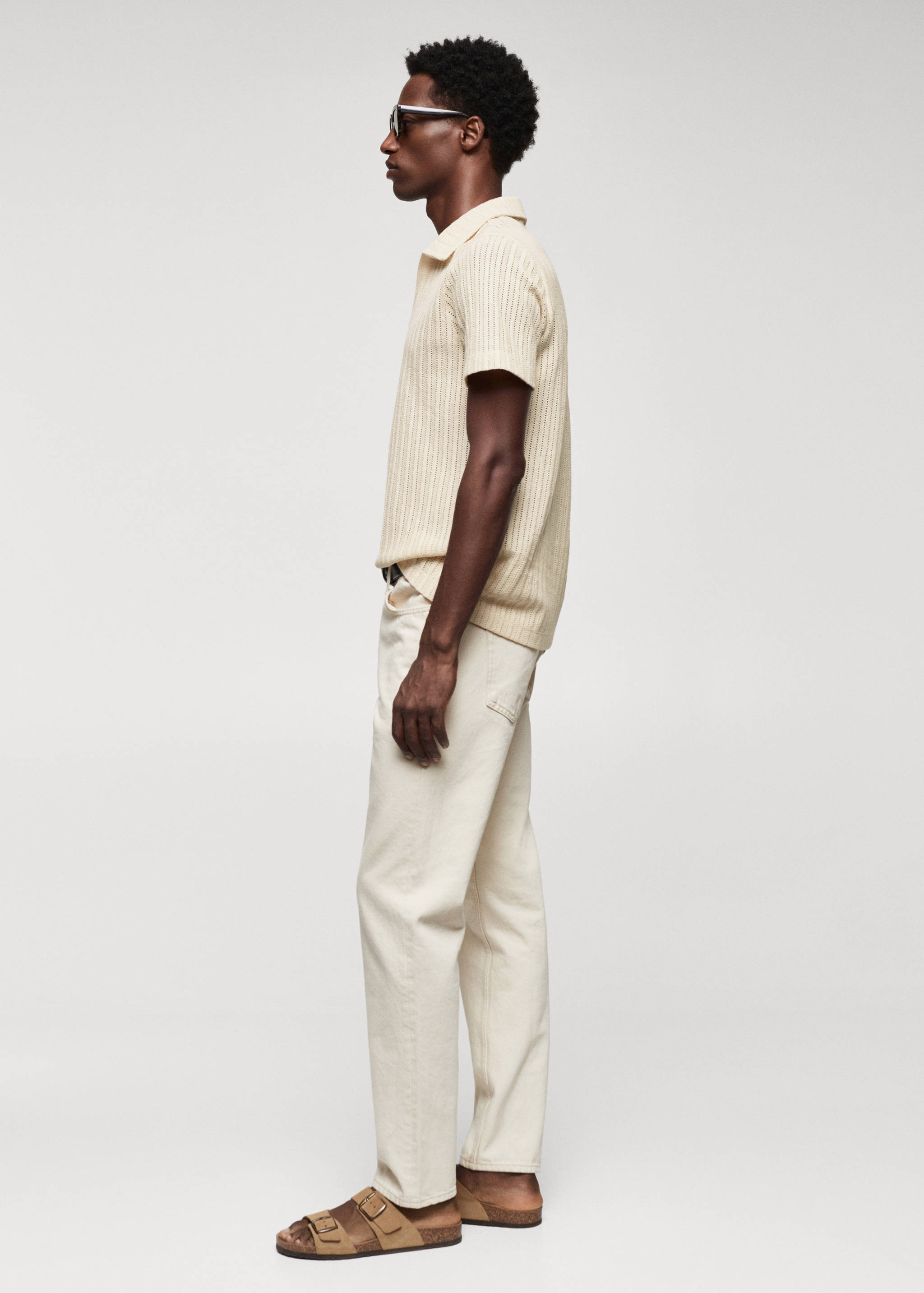 Polokošile s háčkováním 100% bavlna - Detail zboží 2