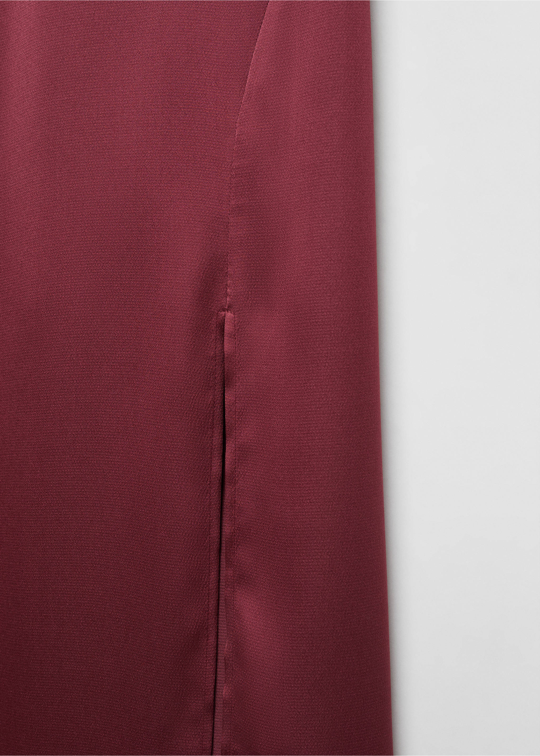 Vestido asimétrico abertura lateral - Detalle del artículo 8, Granate. Ref: 57045813-00.