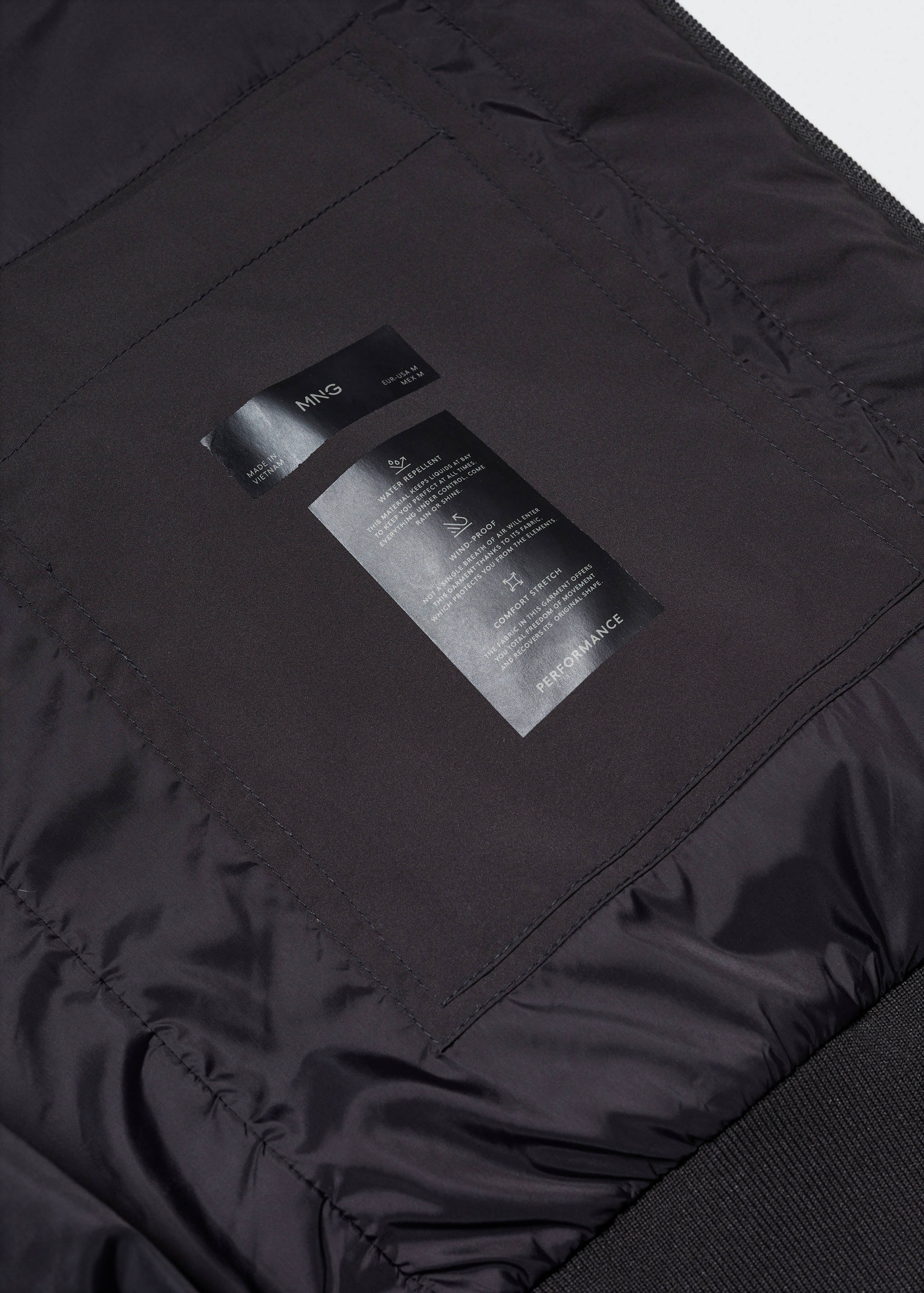 Leichte wasserabweisende Bomberjacke - Detail des Artikels 8