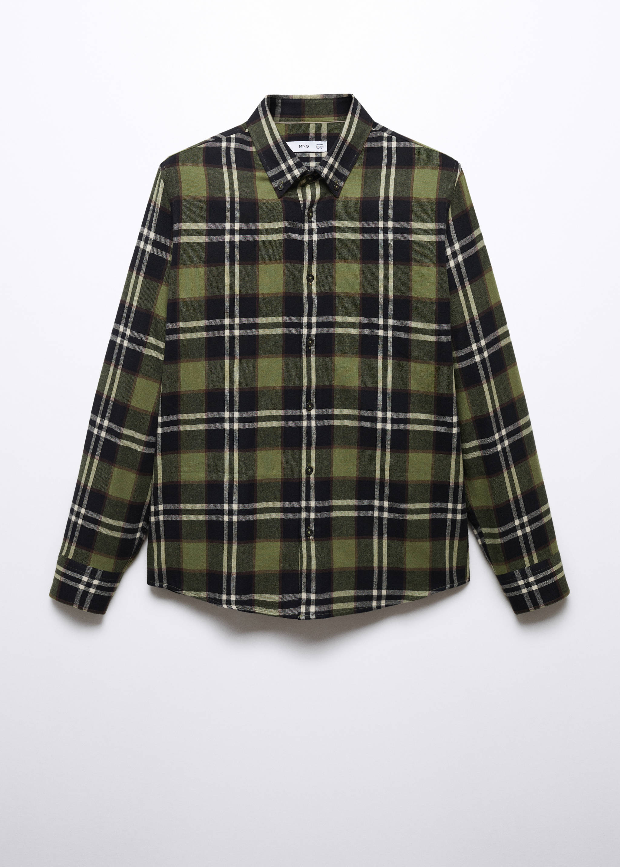 Kariertes Regular Fit-Hemd aus Flanell - Artikel ohne Model
