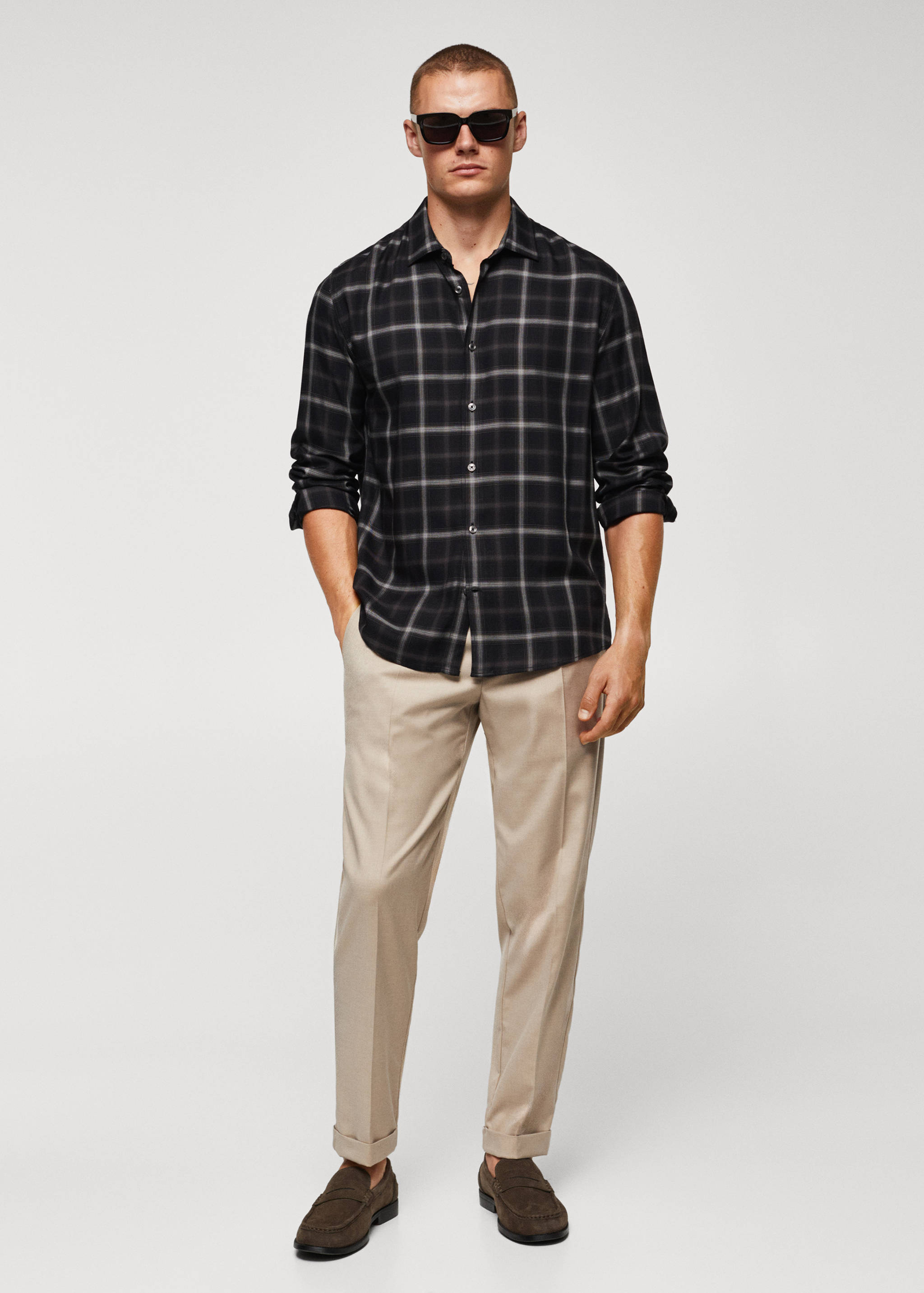 Košile regular fit s velkou kostkou - Celkový náhled