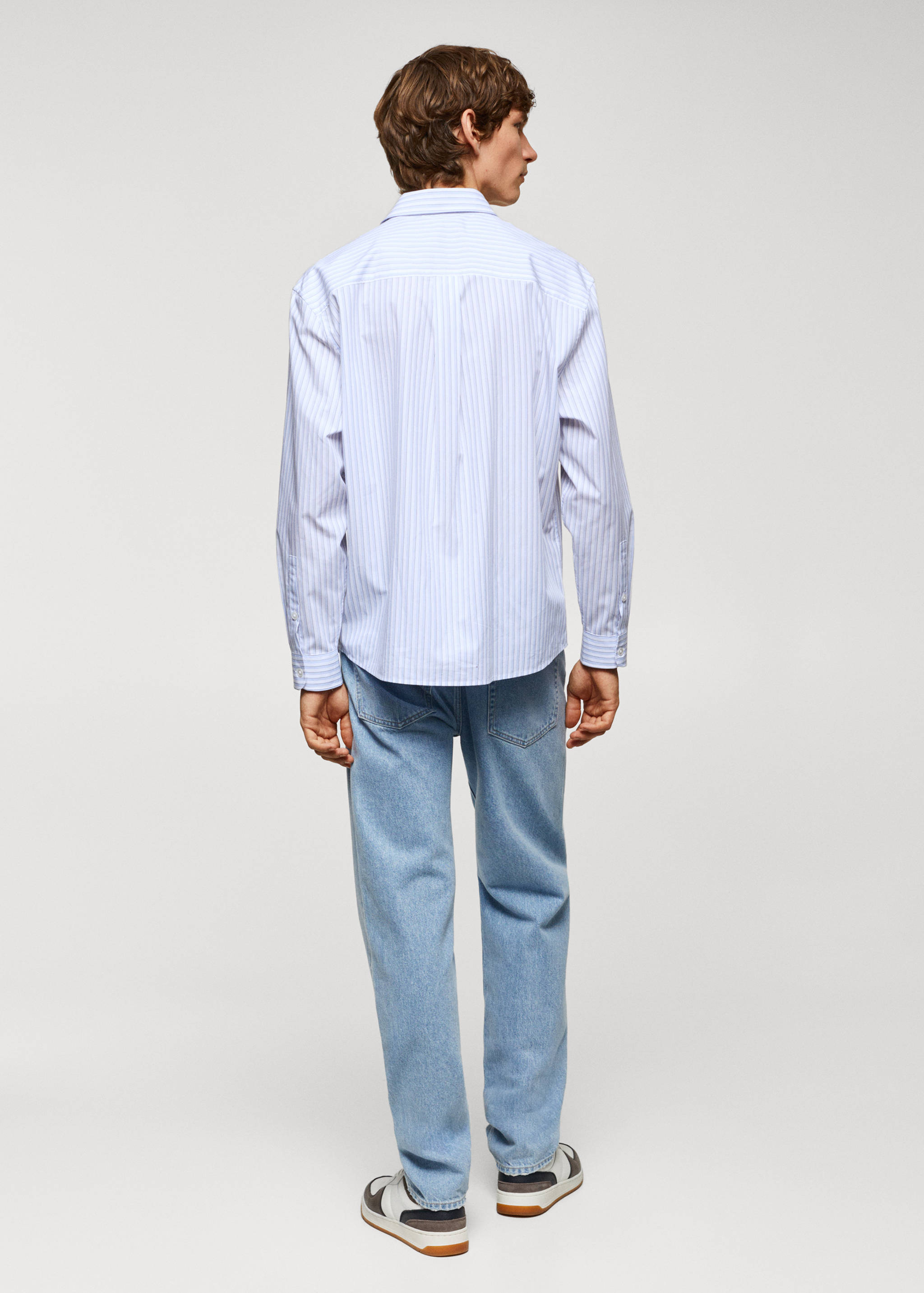 Camicia oversize righe cotone - Retro dell'articolo