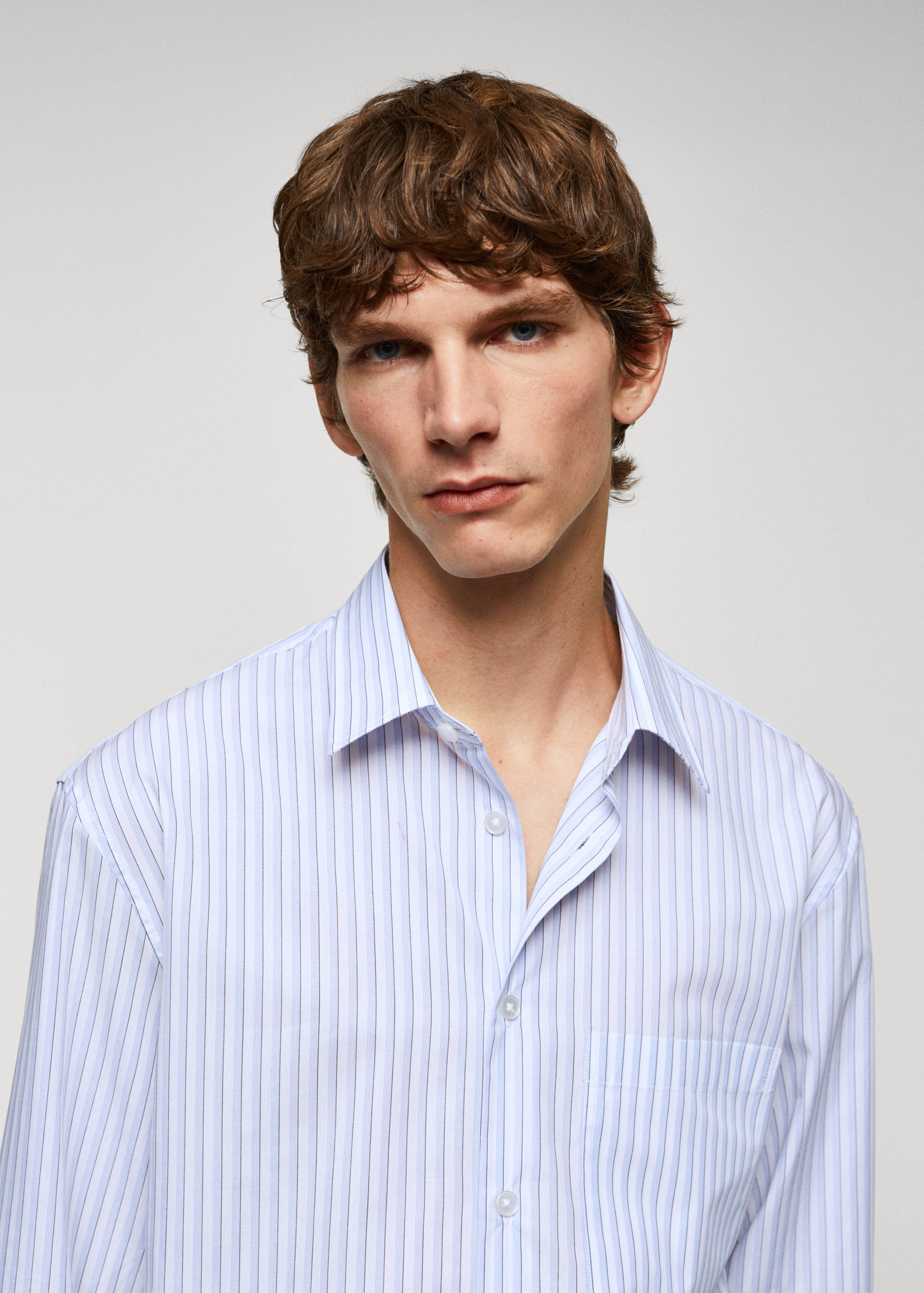 Camicia oversize righe cotone - Dettaglio dell'articolo 1