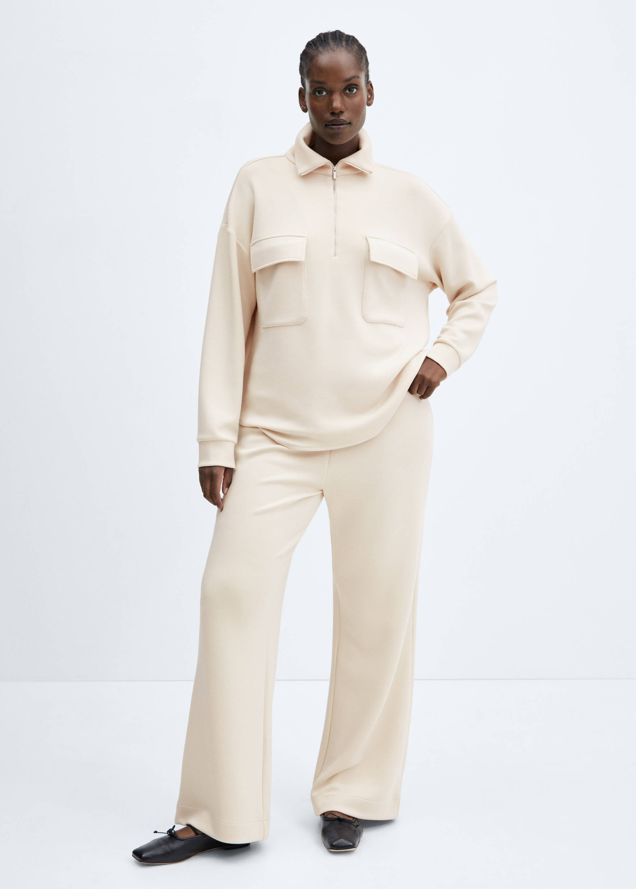 Sweatshirt mit aufgesetzten Taschen - Detail des Artikels 3