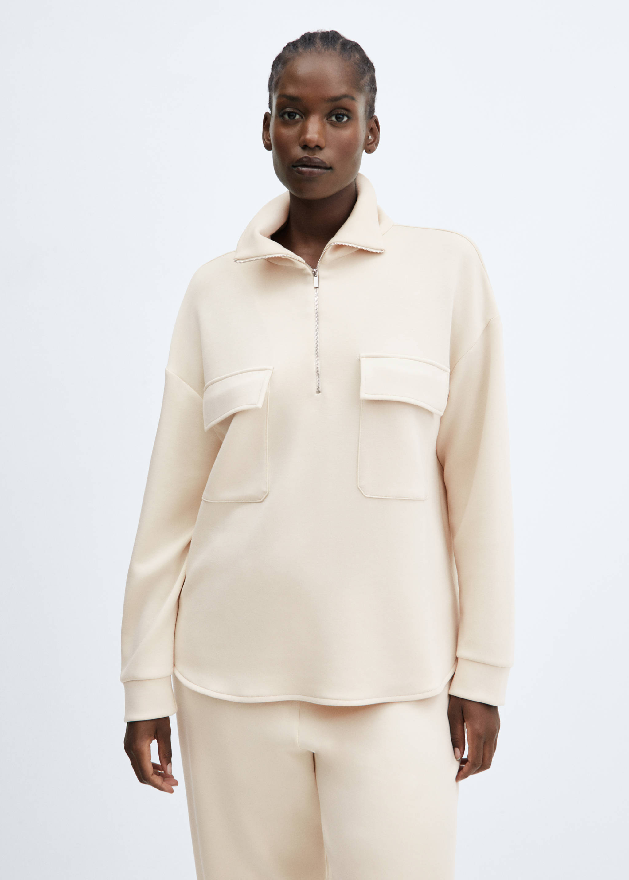 Sweatshirt mit aufgesetzten Taschen - Detail des Artikels 5