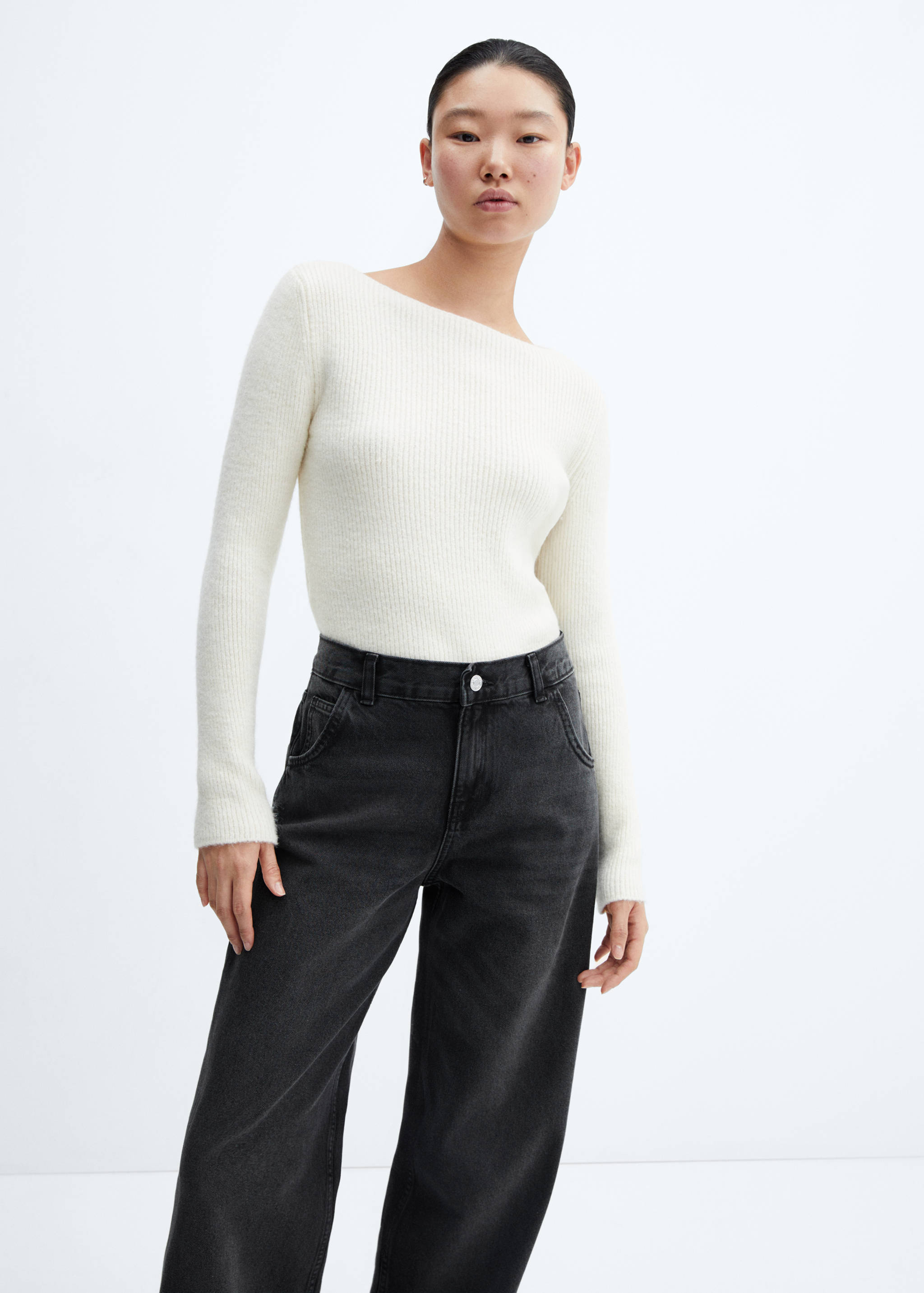 Jeans wide leg tiro bajo - Detalle del artículo 1