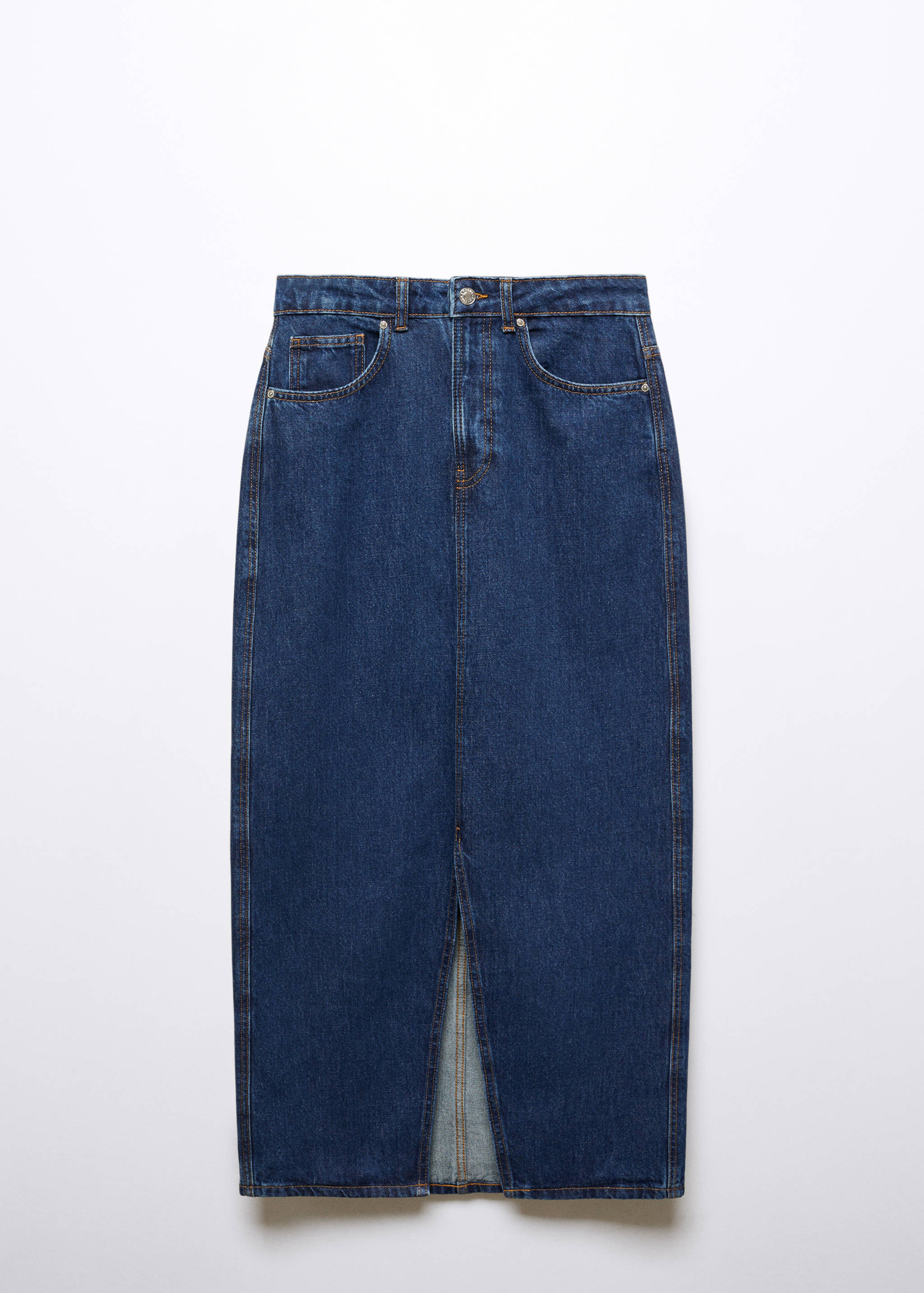 Slit denim skirt - Article without model