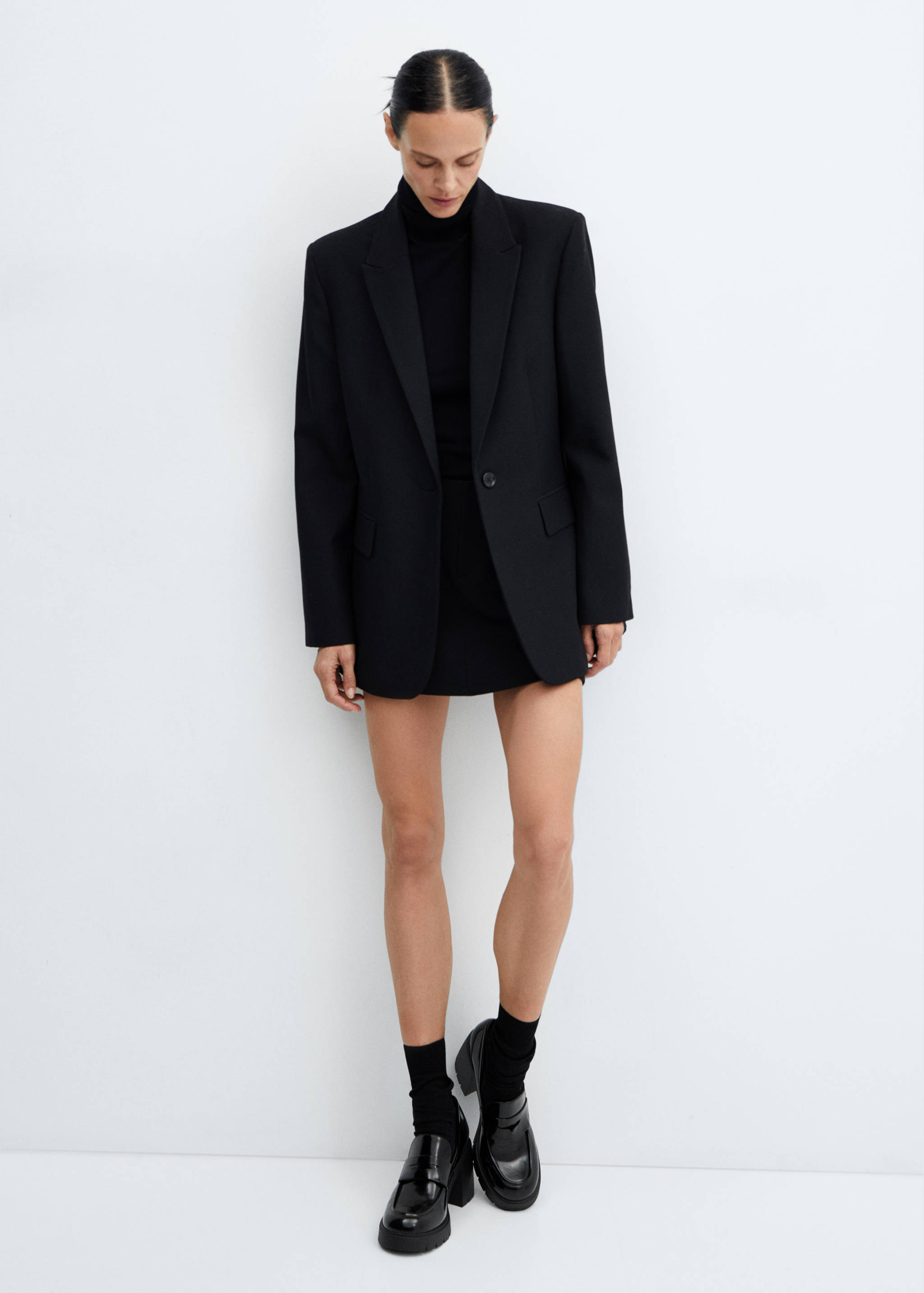 Mokasíny na podpatku s podešví track - Celkový náhled