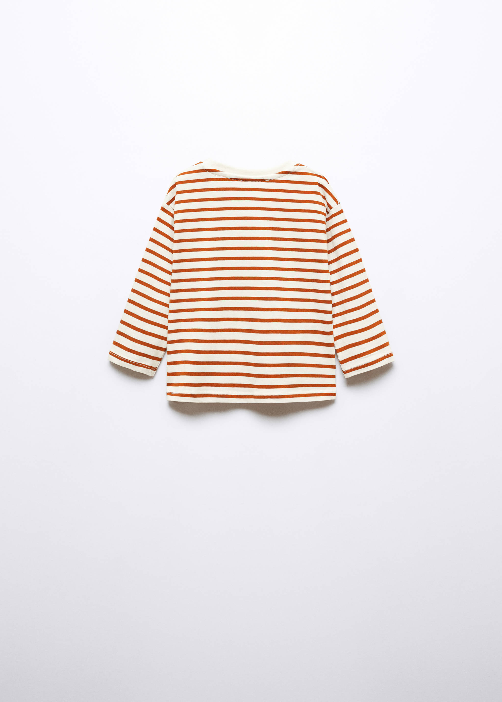 Striped t-shirt with drawing - Reverse of the article