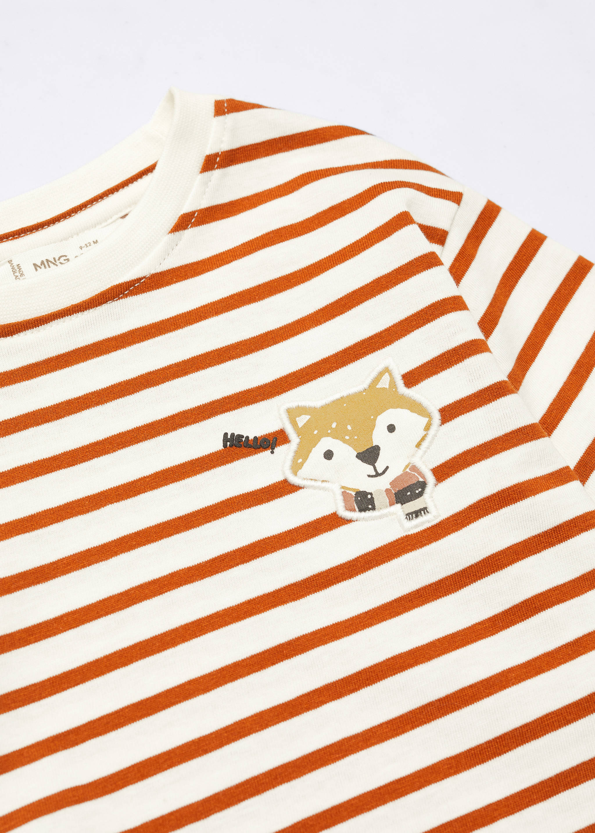 Striped t-shirt with drawing - Details of the article 8