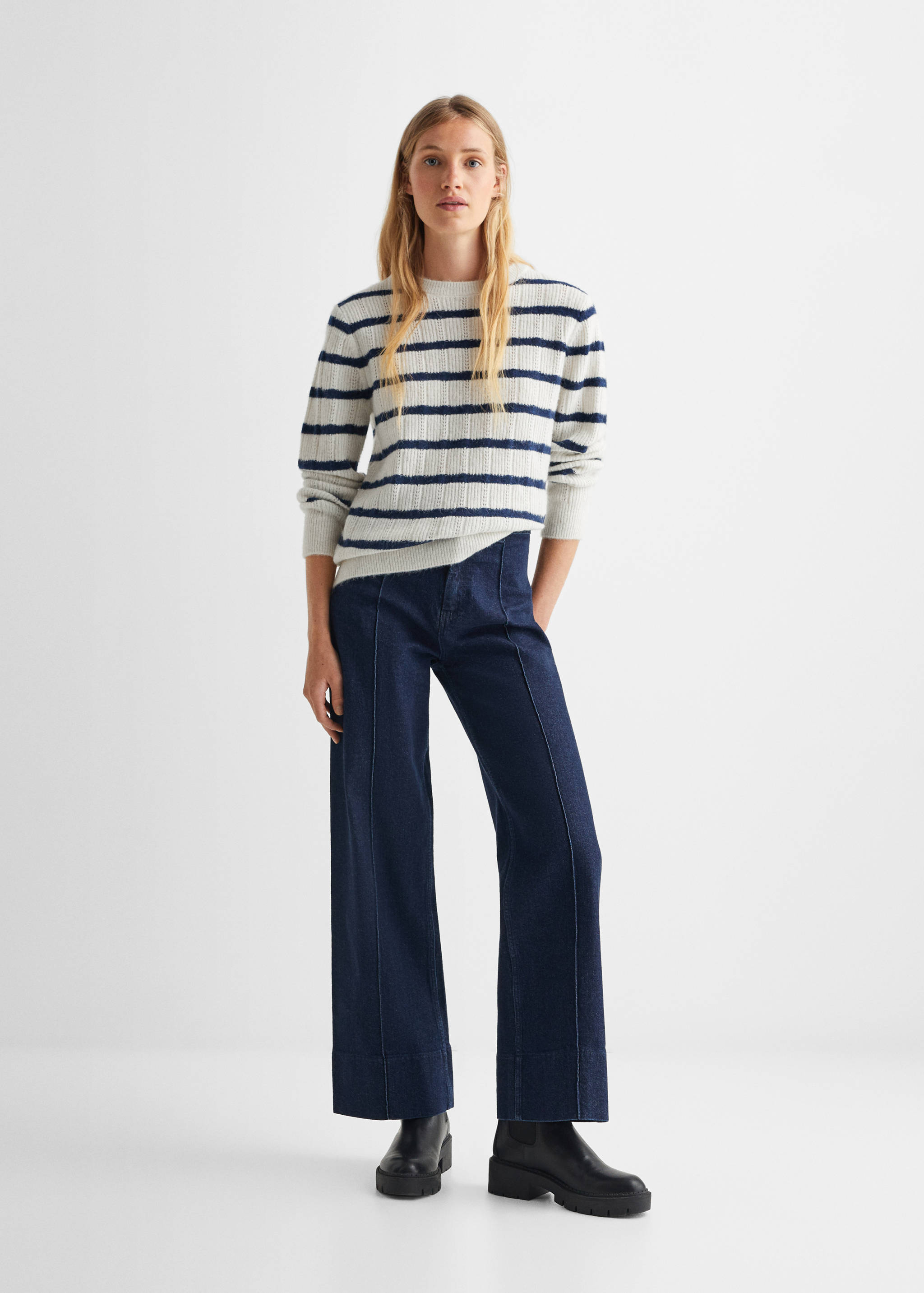 Knit striped sweater - General plane