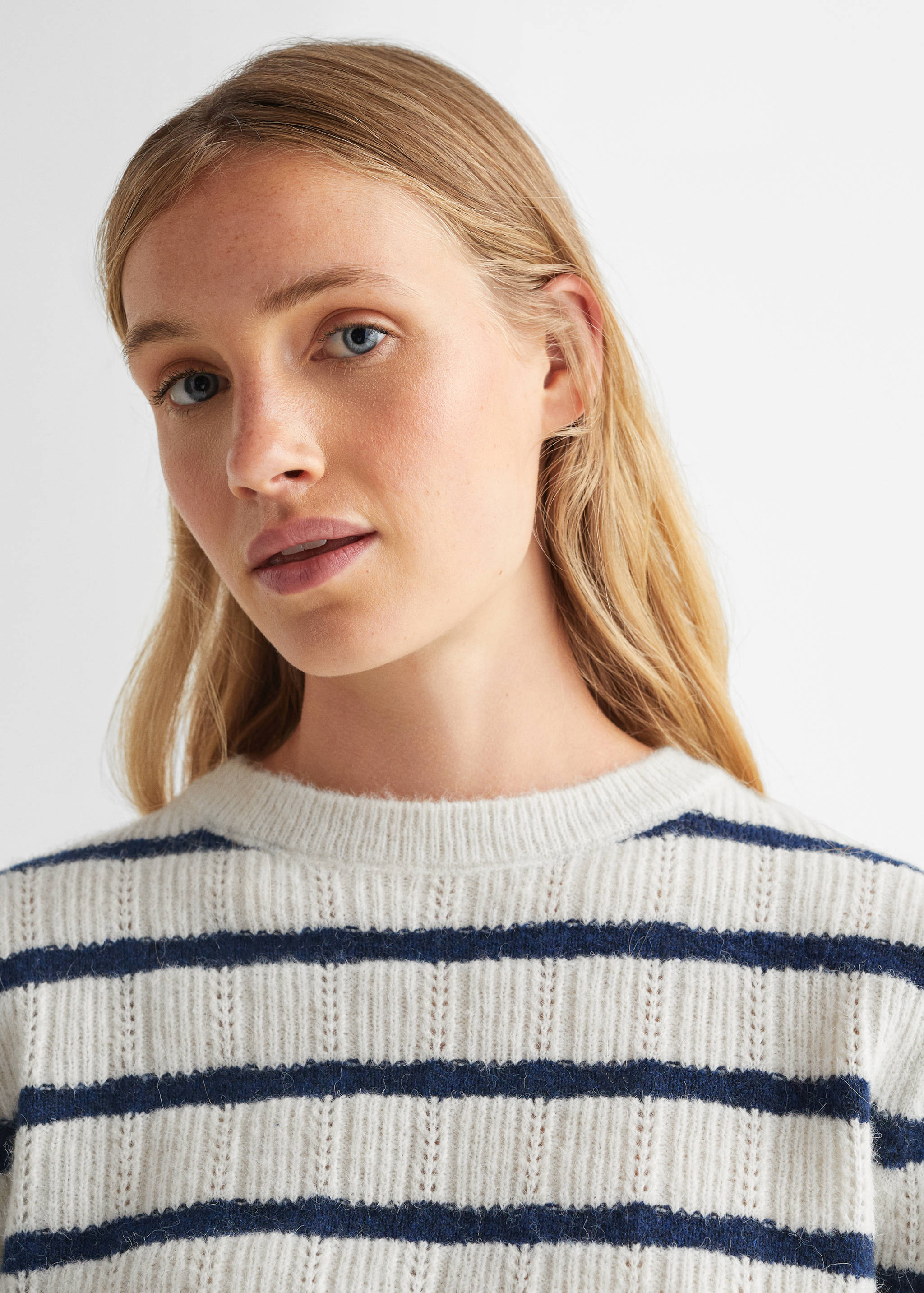 Knit striped sweater - Details of the article 1
