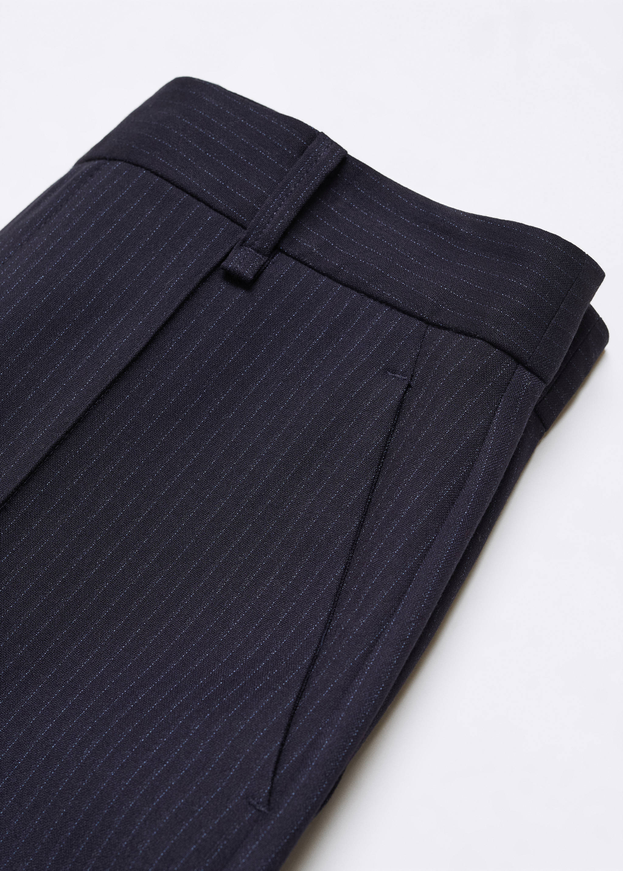 Straight striped trousers - Details of the article 8