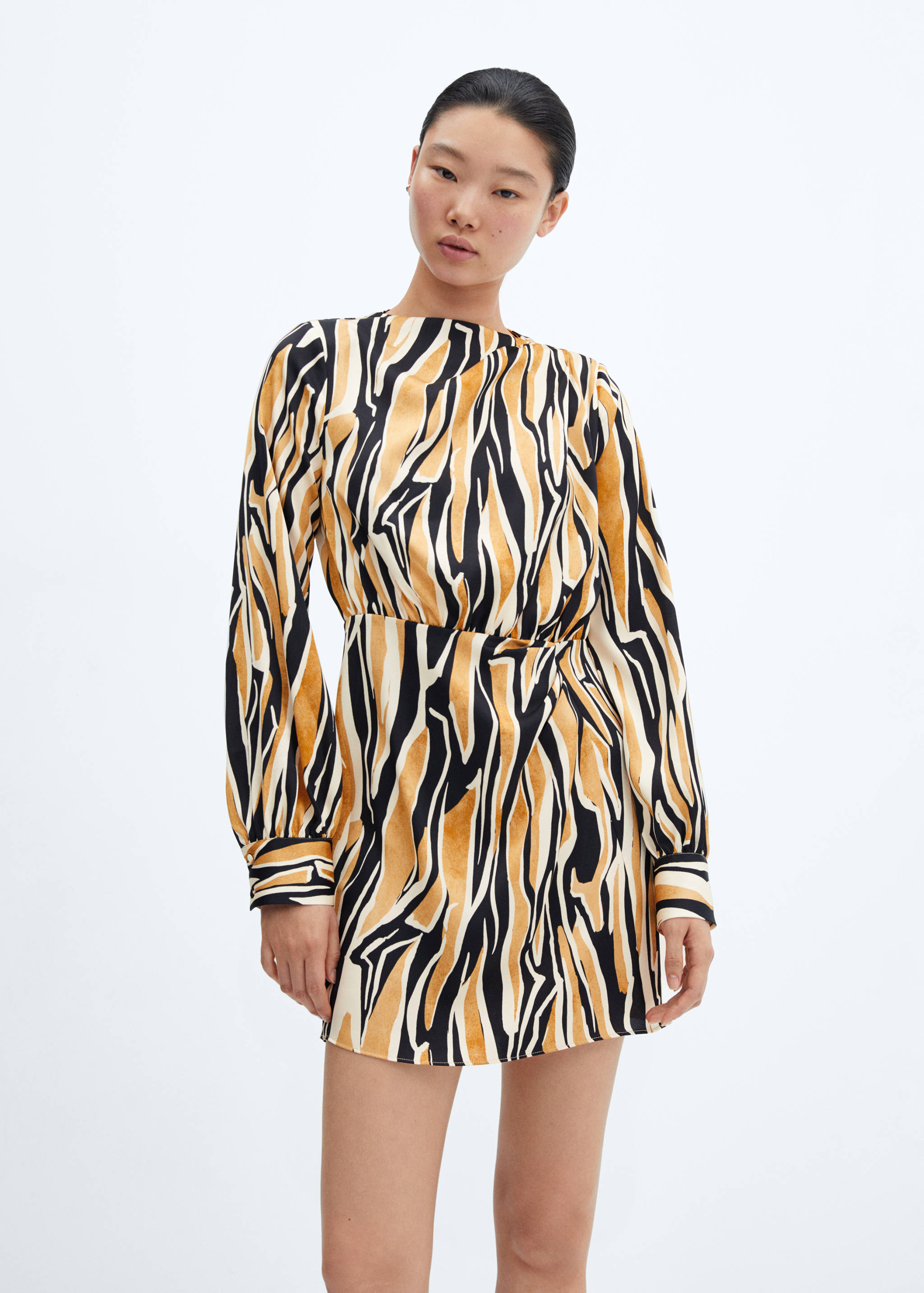 Short patterned dress - Medium plane