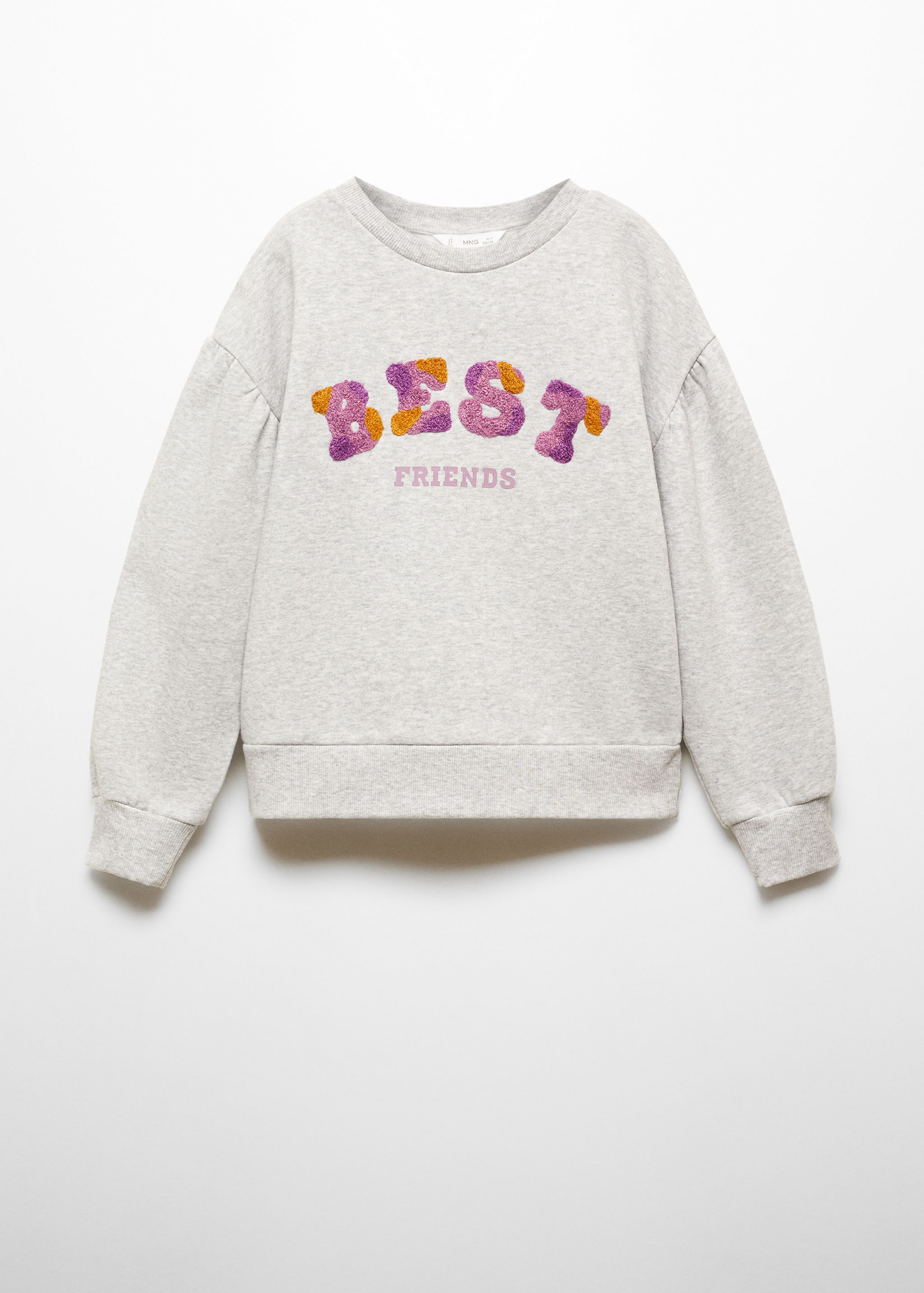 Embroidered message sweatshirt - Article without model