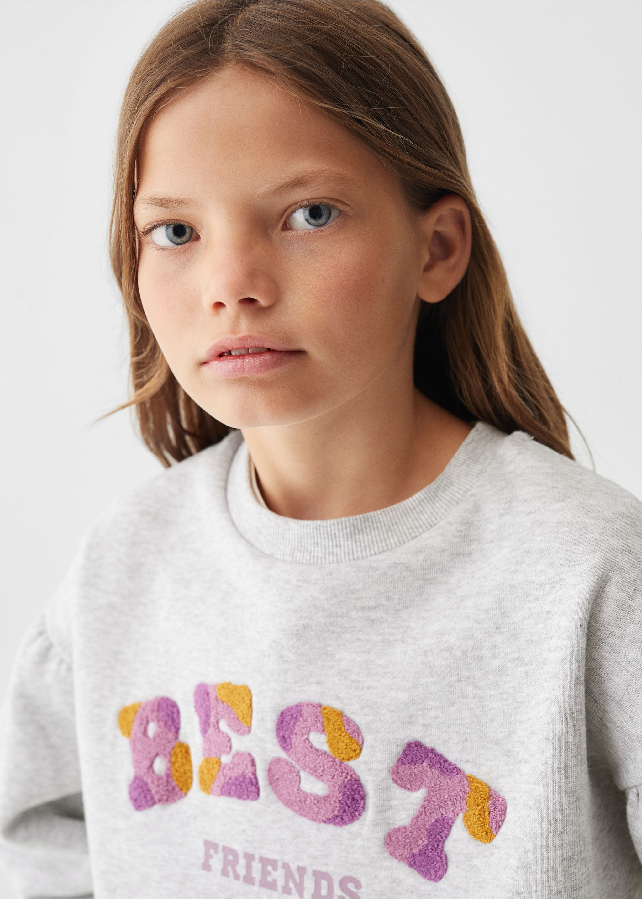 Embroidered message sweatshirt - Details of the article 1