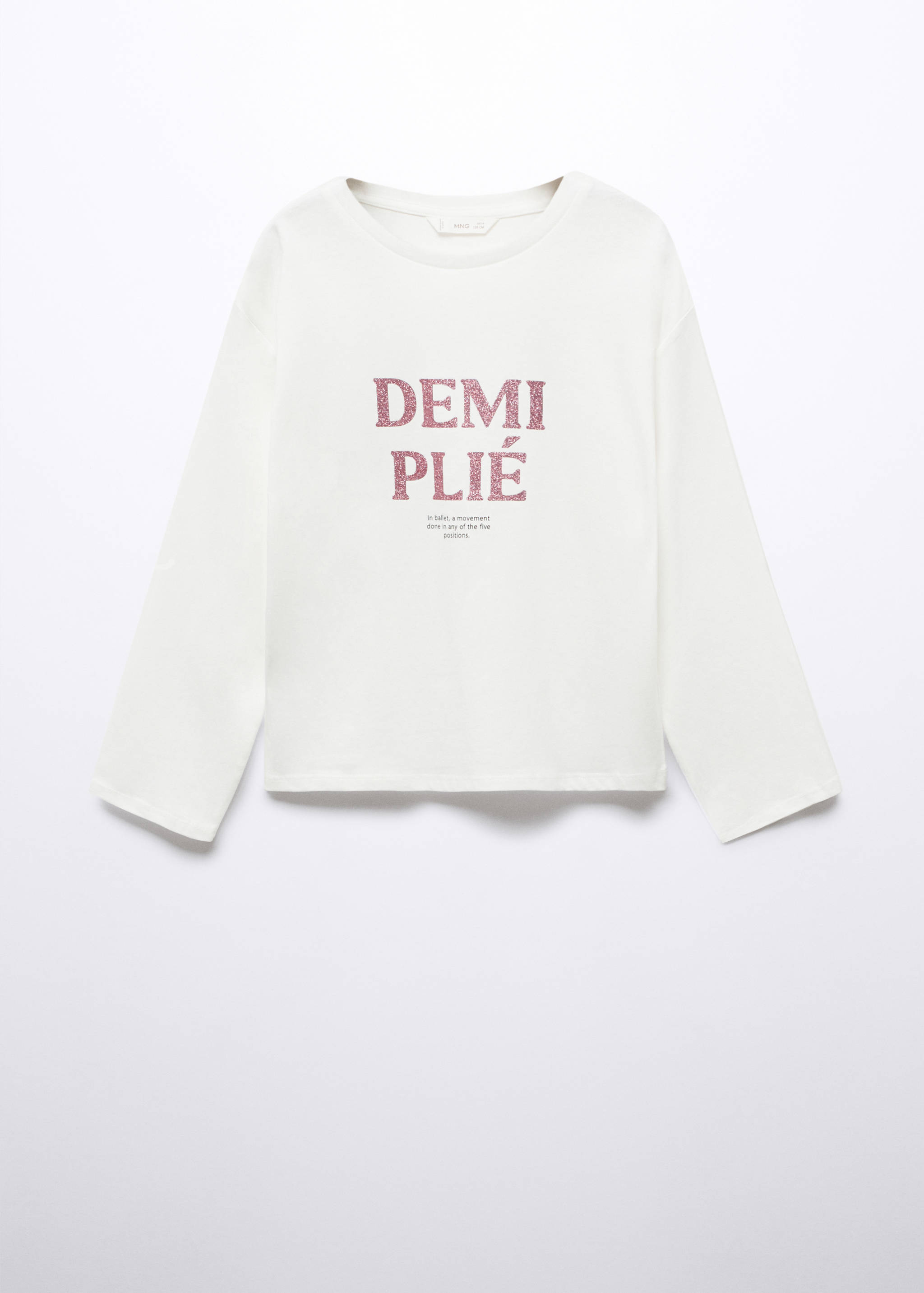 Embroidered message T-shirt - Article without model