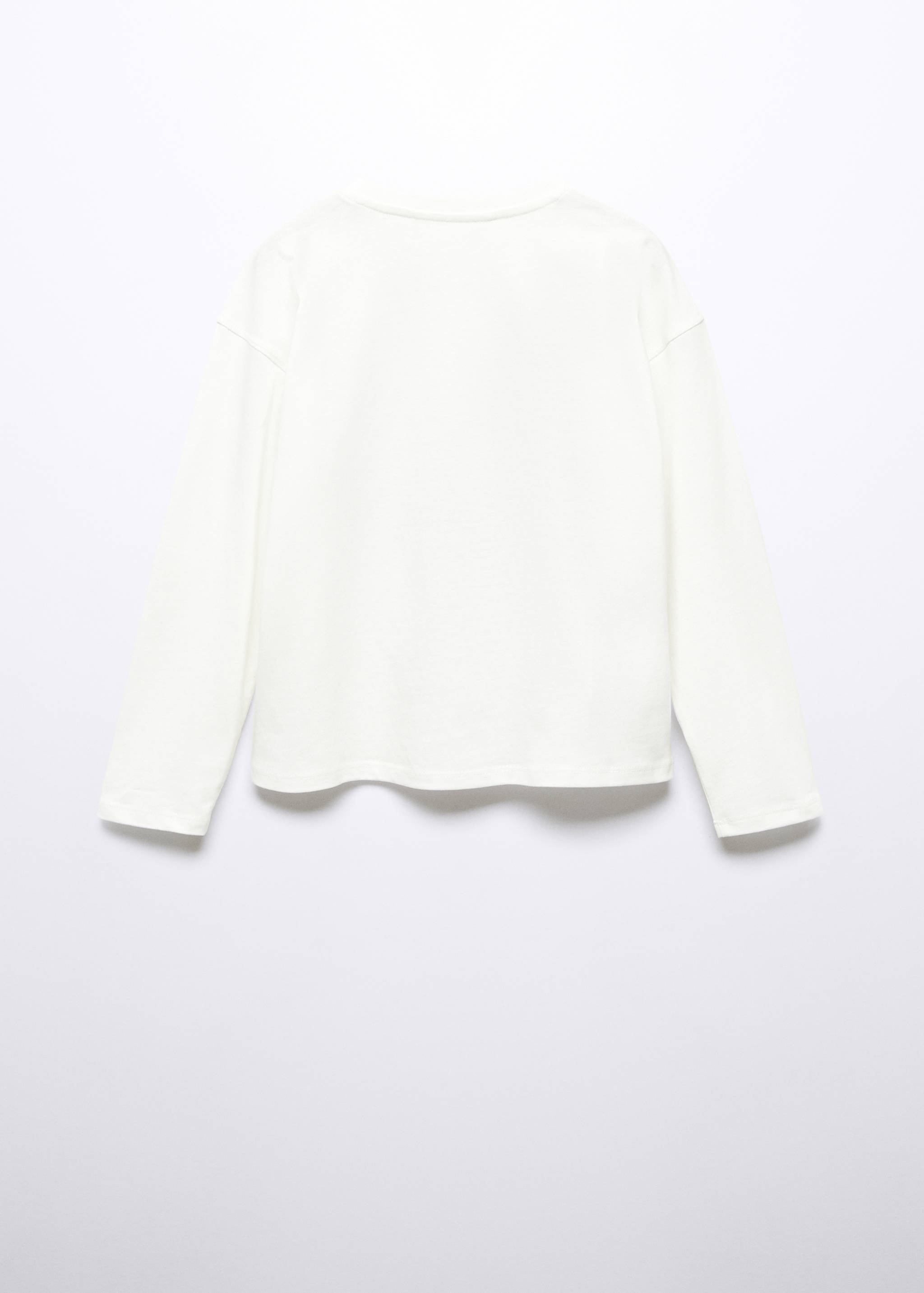 Printed cotton-blend T-shirt - Reverse of the article