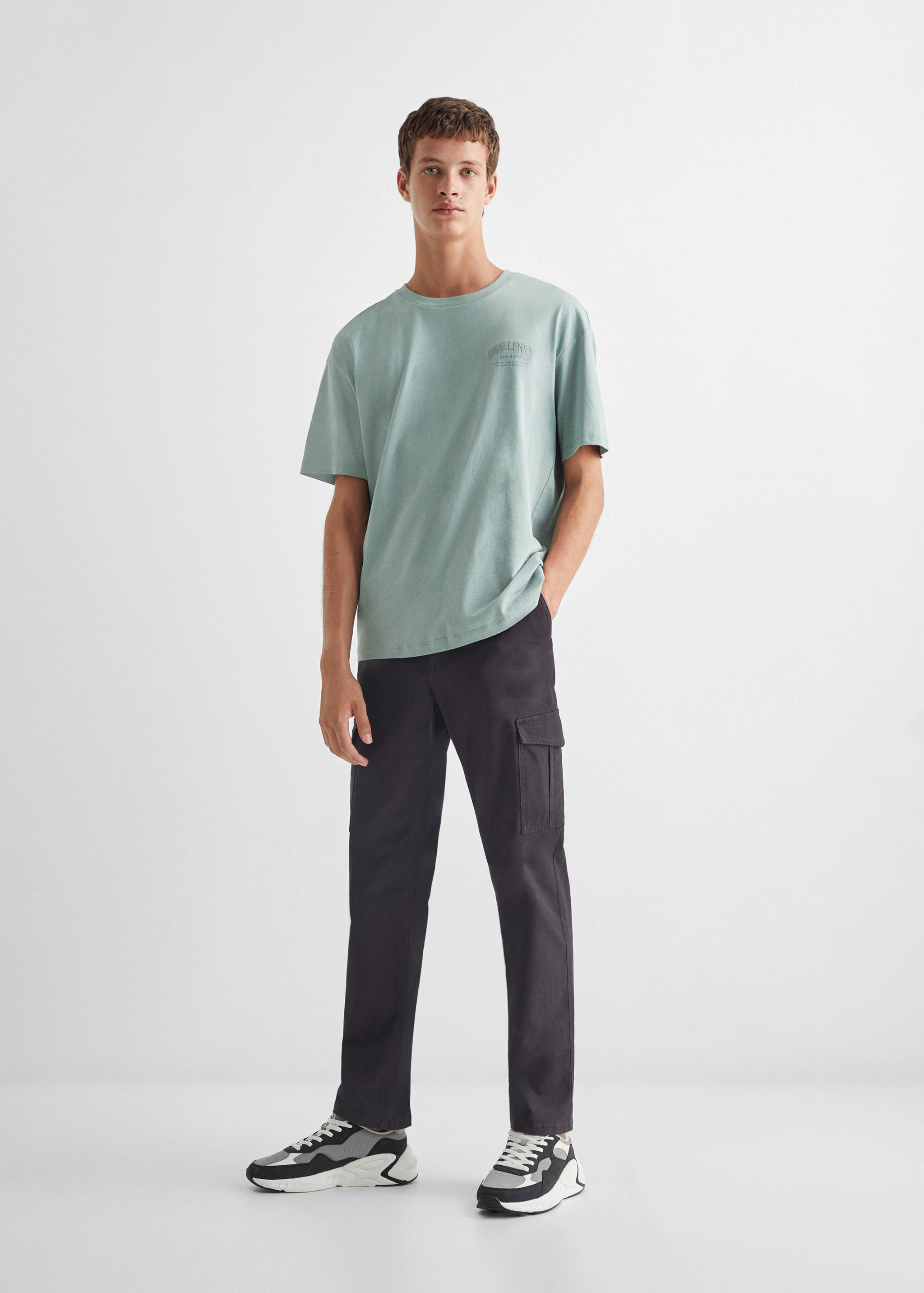 Printed message T-shirt - General plane