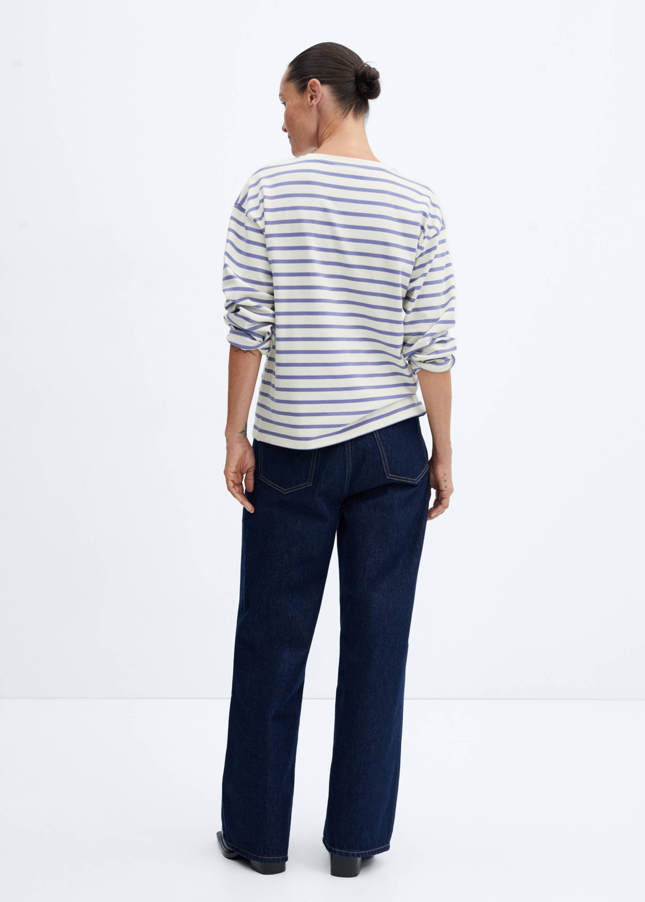 Rundhals-Sweatshirt - Rückseite des Artikels