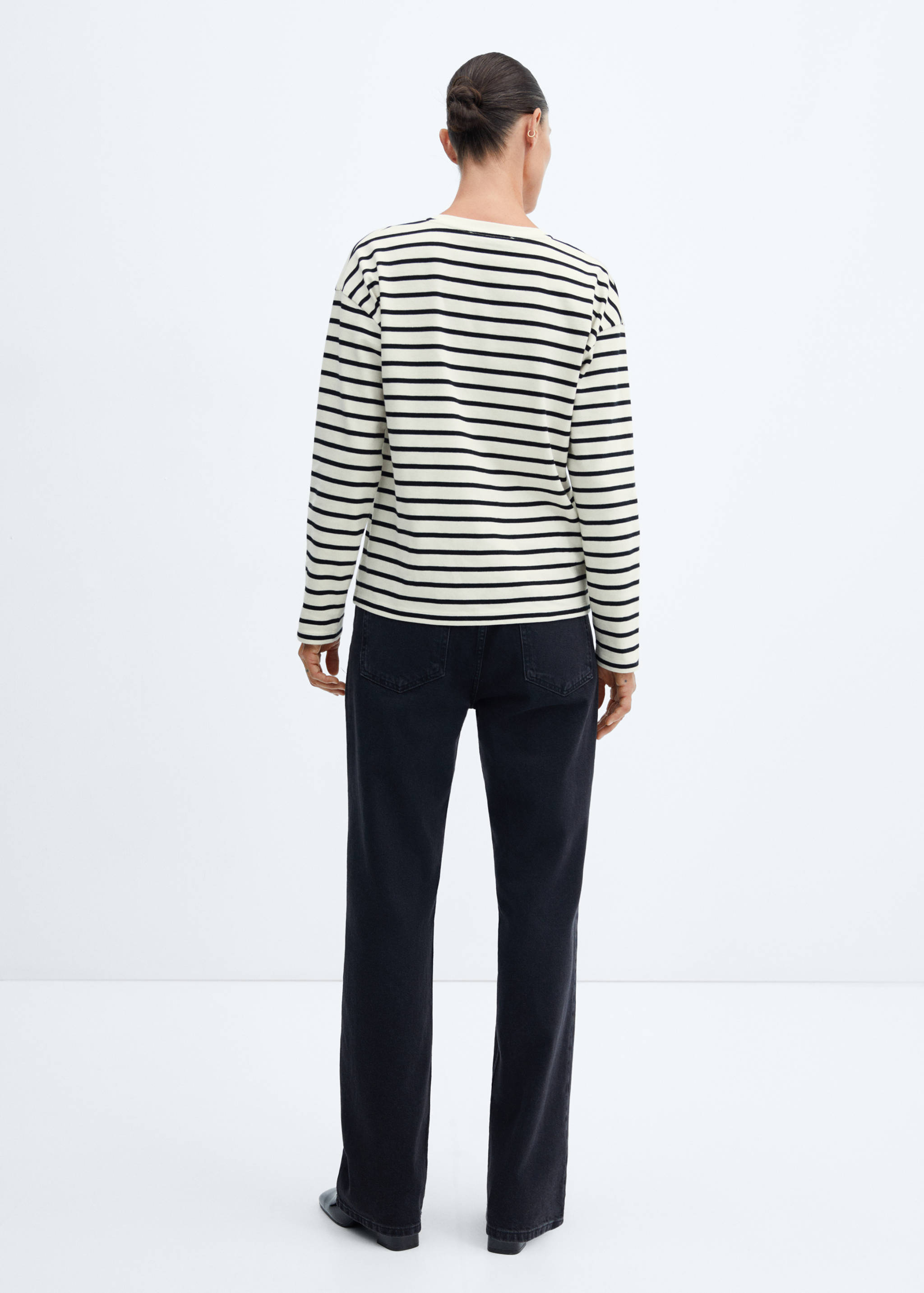 Rundhals-Sweatshirt - Rückseite des Artikels