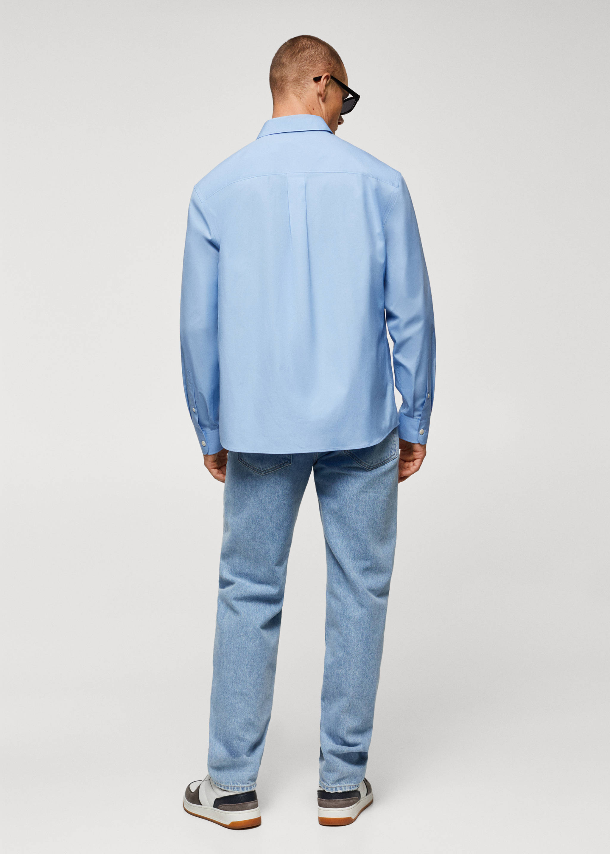 Relaxed fit cotton pocket shirt - Reverse of the article