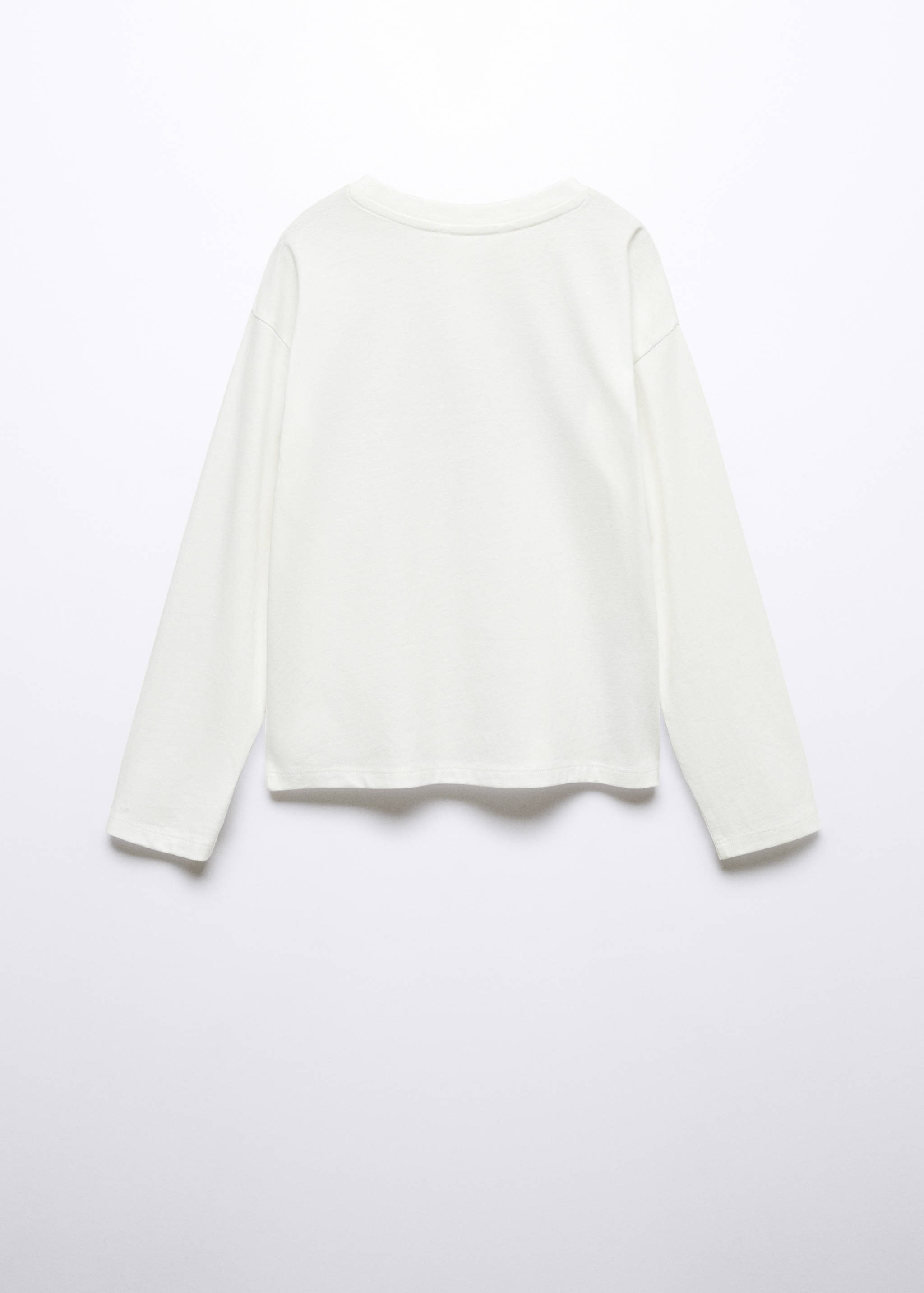 Embroidered long-sleeved t-shirt - Reverse of the article