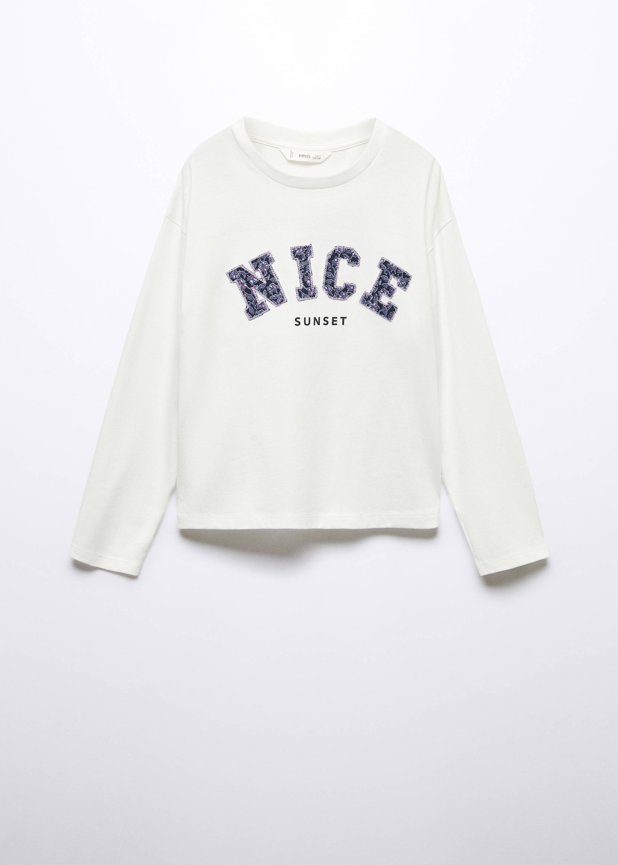 Embroidered long-sleeved t-shirt - Article without model