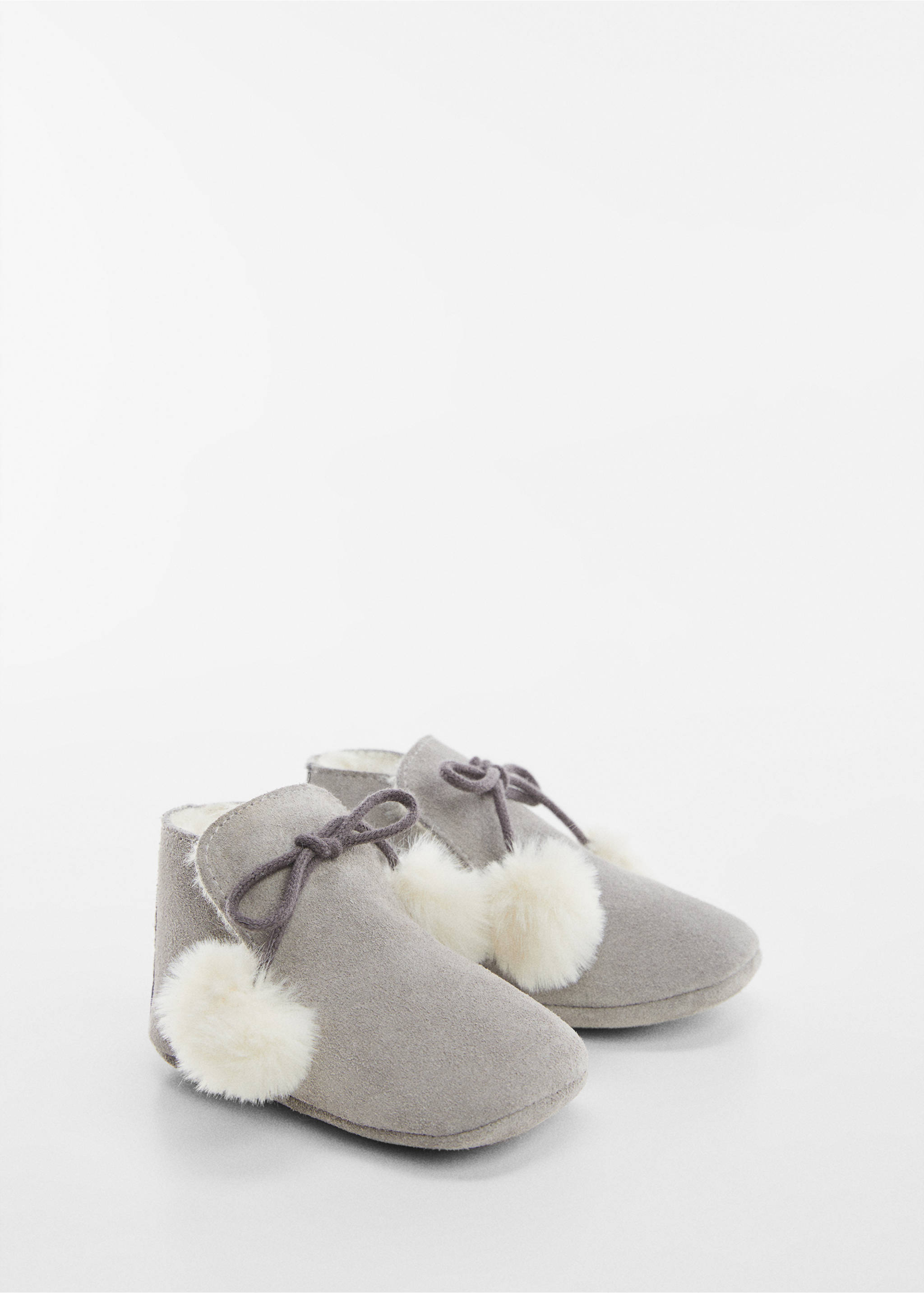 Fur leather shoes - Medium plane, Grey. Ref: 57046316-00.