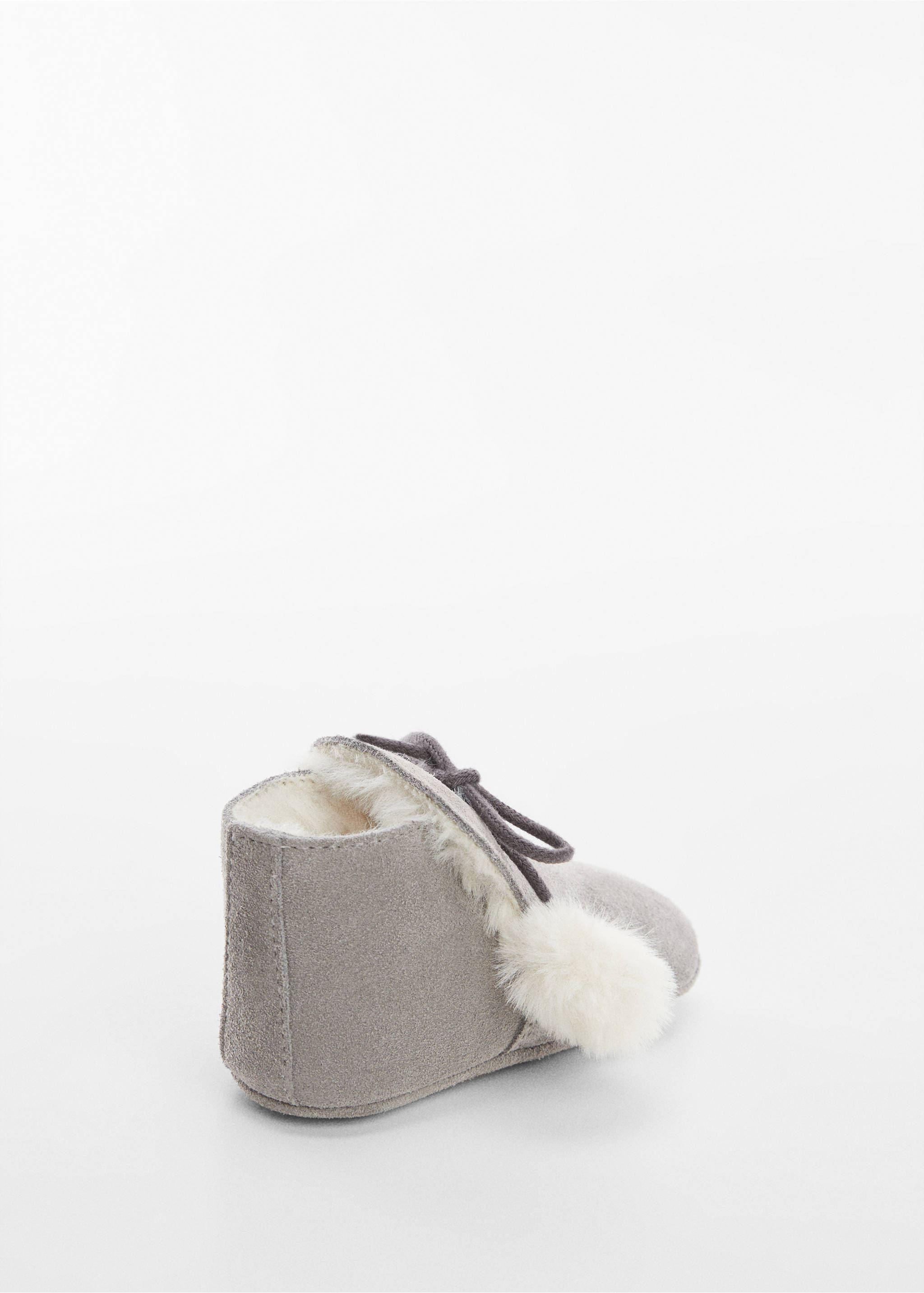 Fur leather shoes - Details of the article 1, Grey. Ref: 57046316-00.