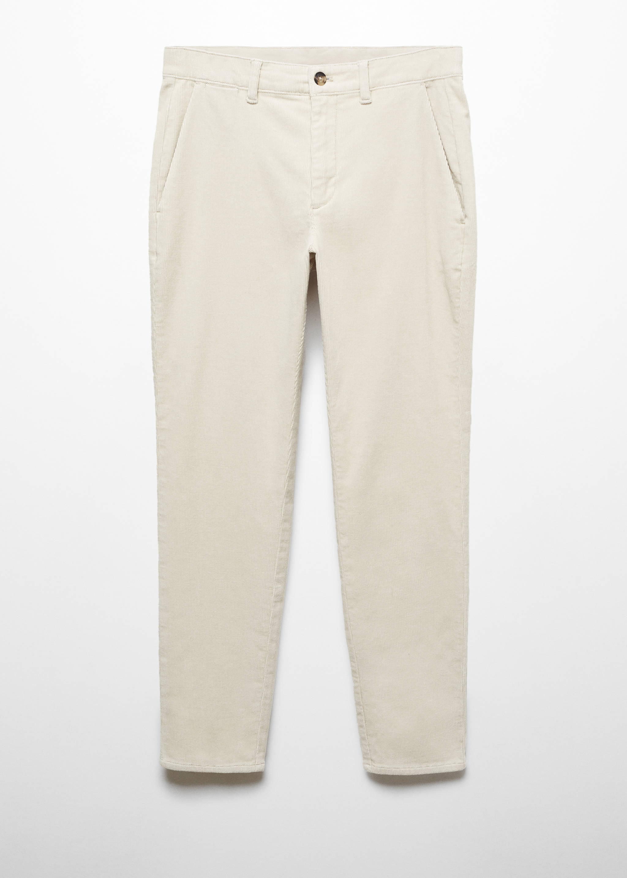 Corduroy slim-fit cropped trousers - Article without model