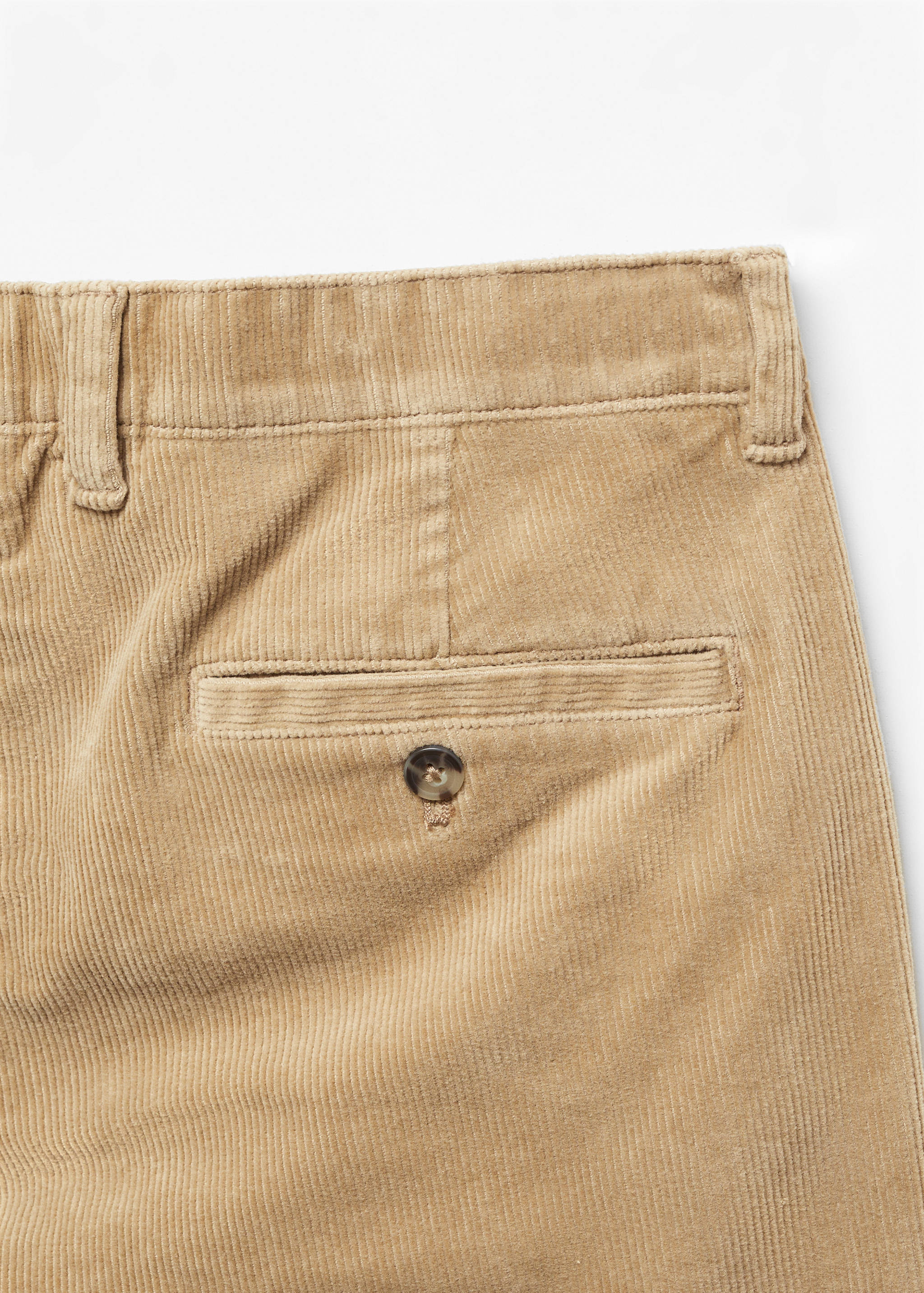 Corduroy slim-fit cropped trousers - Details of the article 8