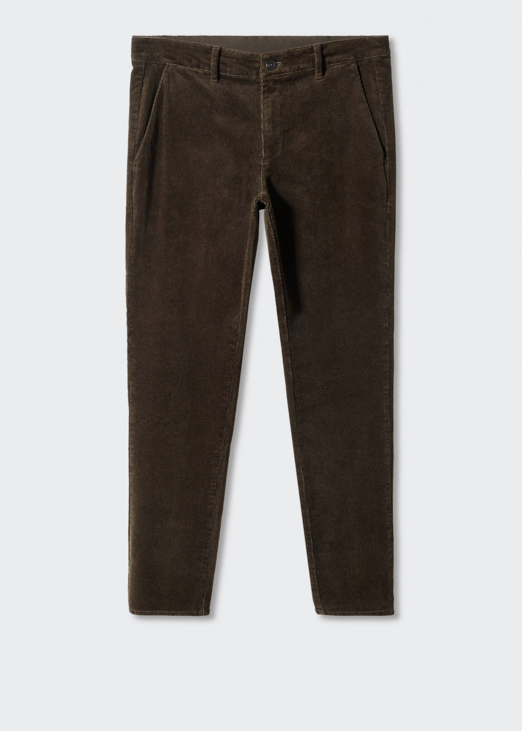Corduroy slim-fit cropped trousers - Article without model