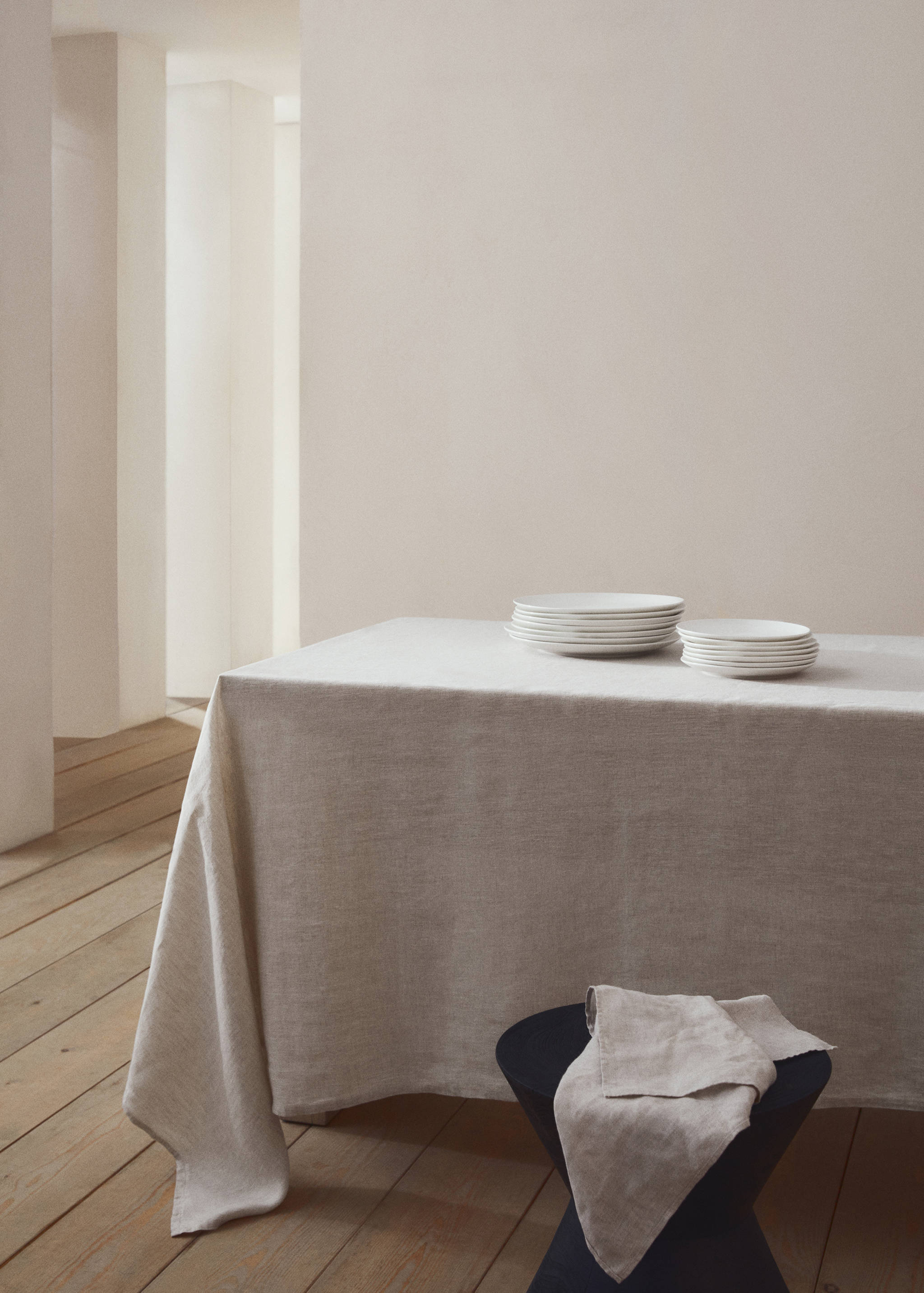 100% linen tablecloth 170x170cm - Details of the article 6
