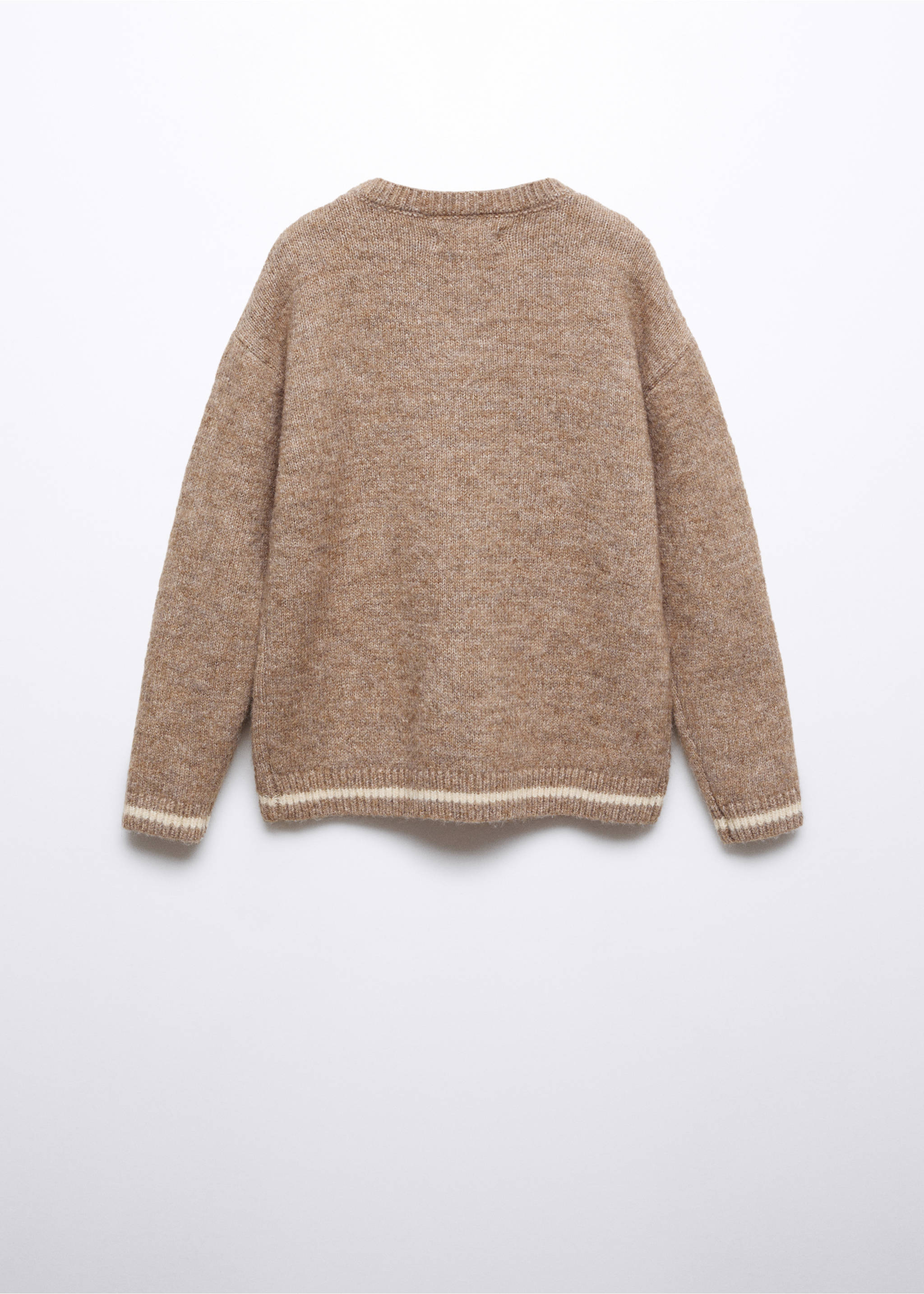 Knit sweater - Reverse of the article, Brown. Ref: 57046721-00.