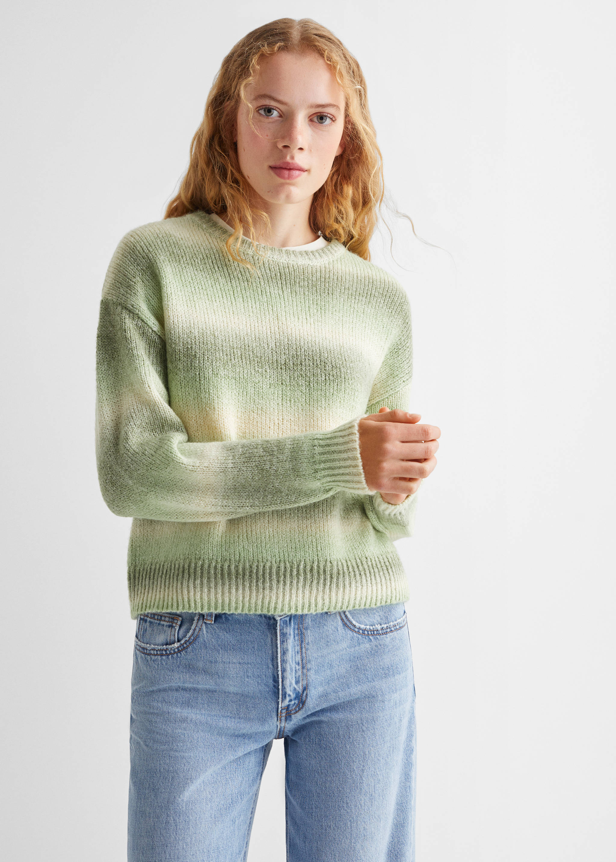 Gradient-print sweater - Medium plane