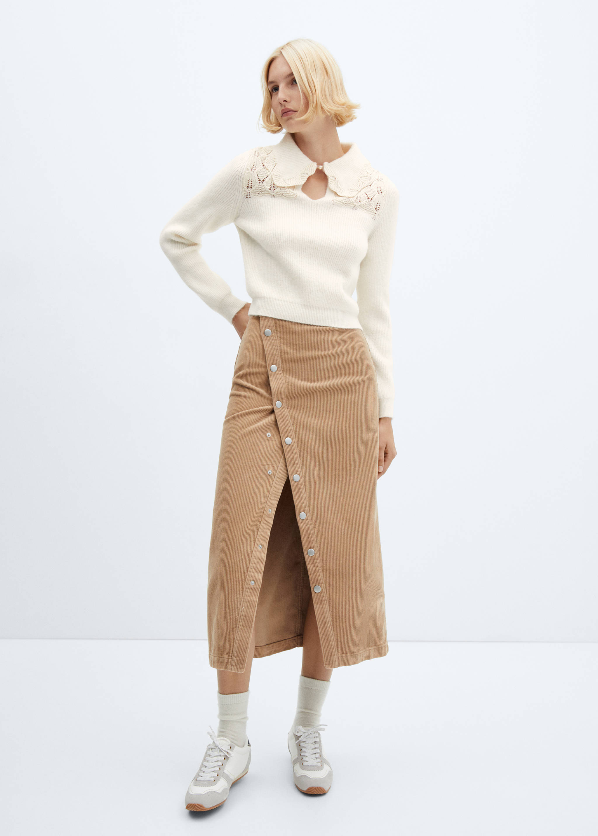 Openwork-knit sweater - General plane