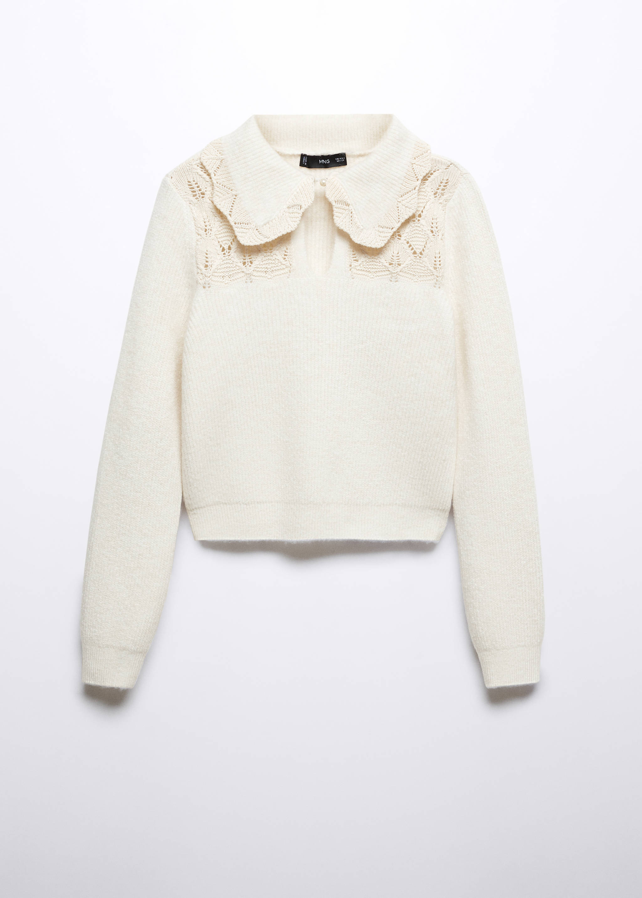 Openwork-knit sweater - Article without model