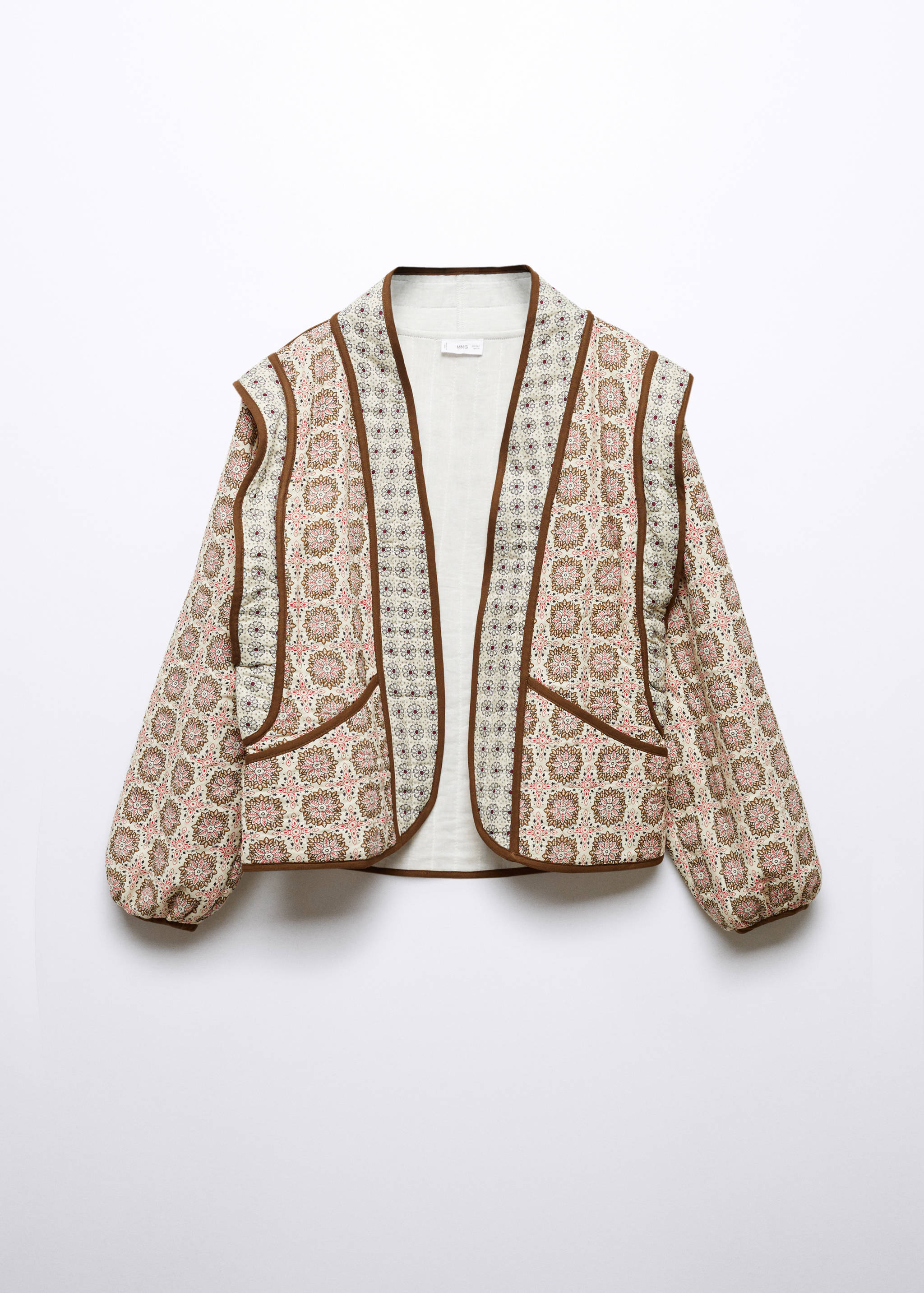 Printed quilted jacket - Article without model