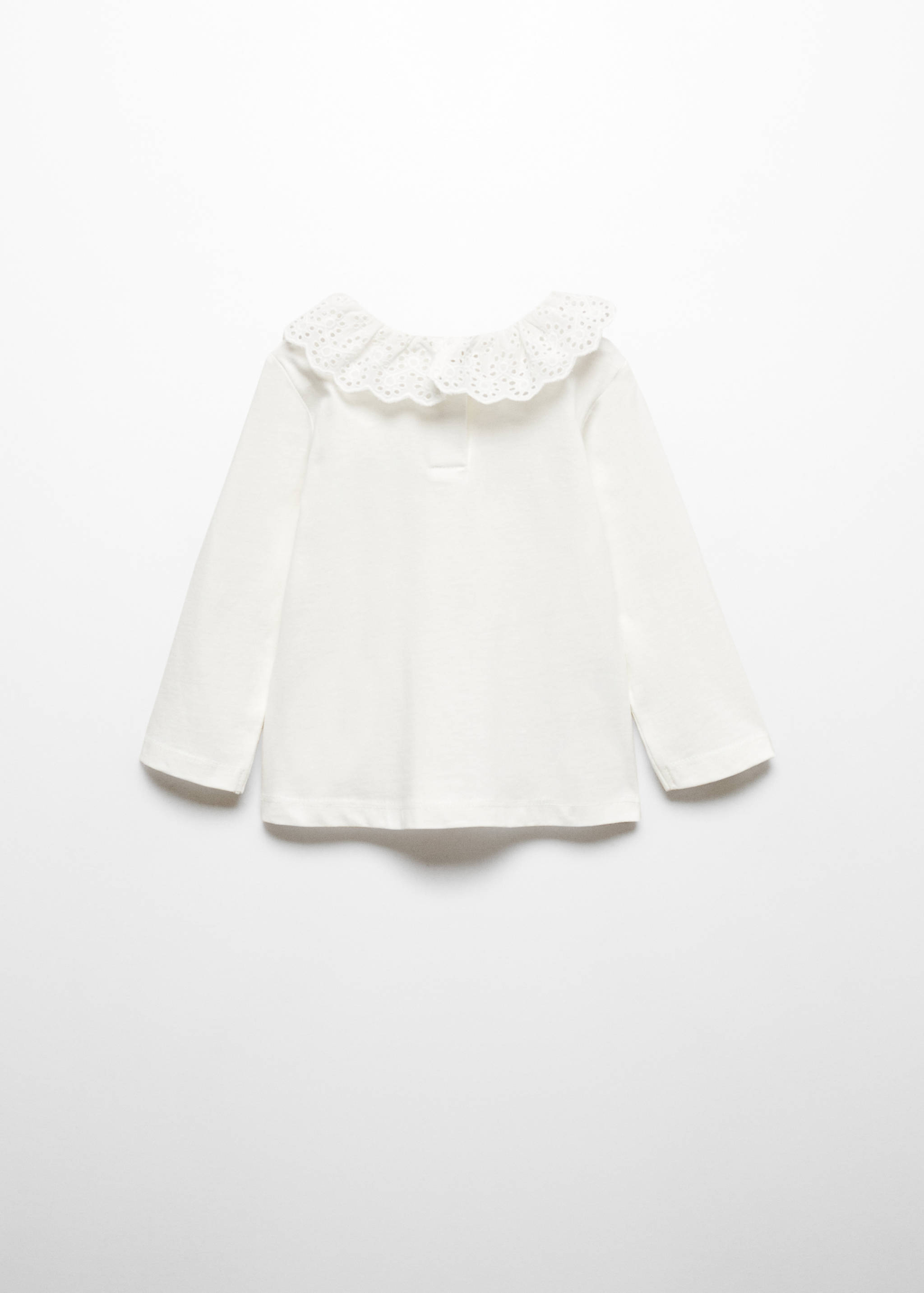 Babydoll collar cotton T-shirt - Reverse of the article