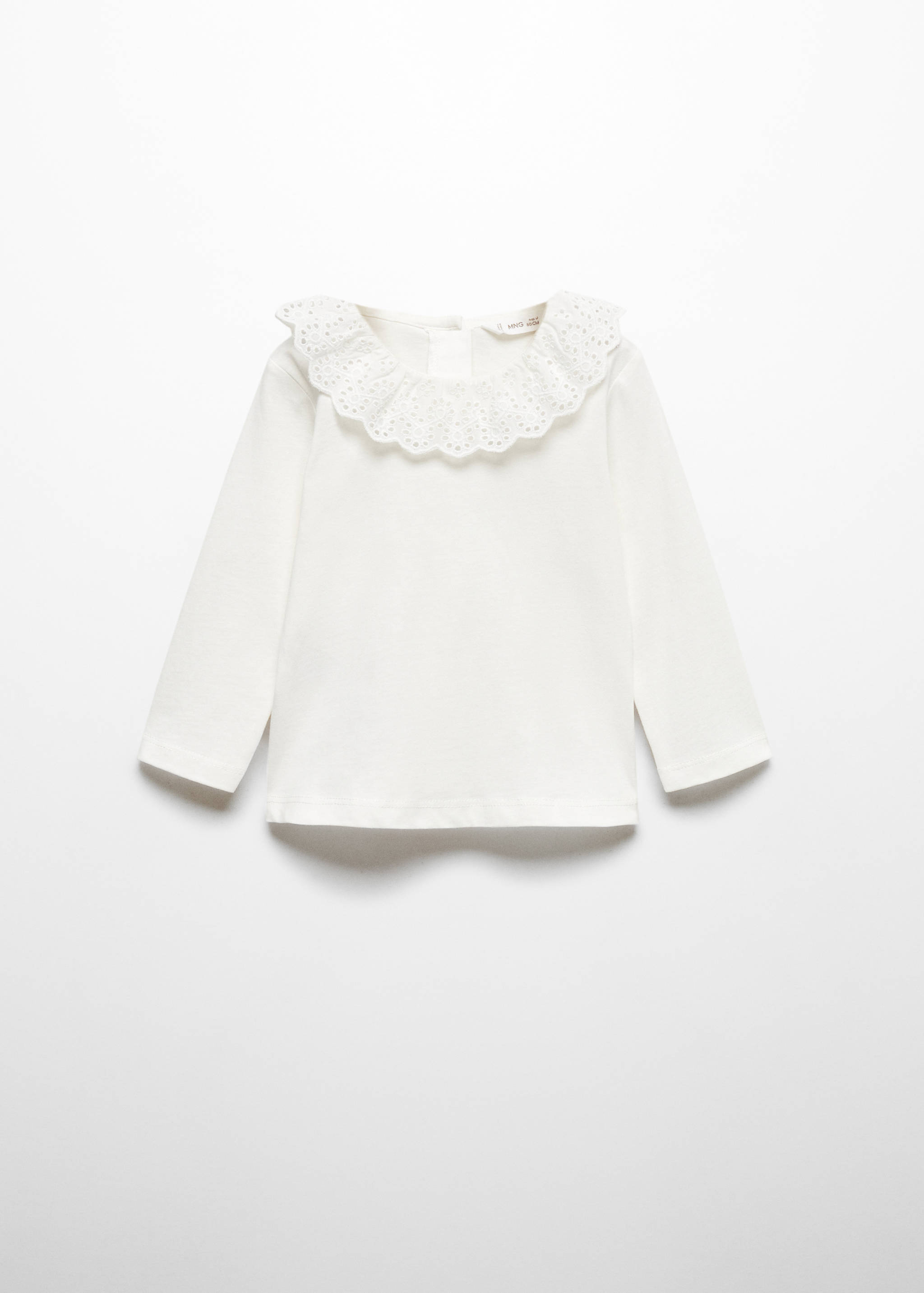 Babydoll collar cotton T-shirt - Article without model