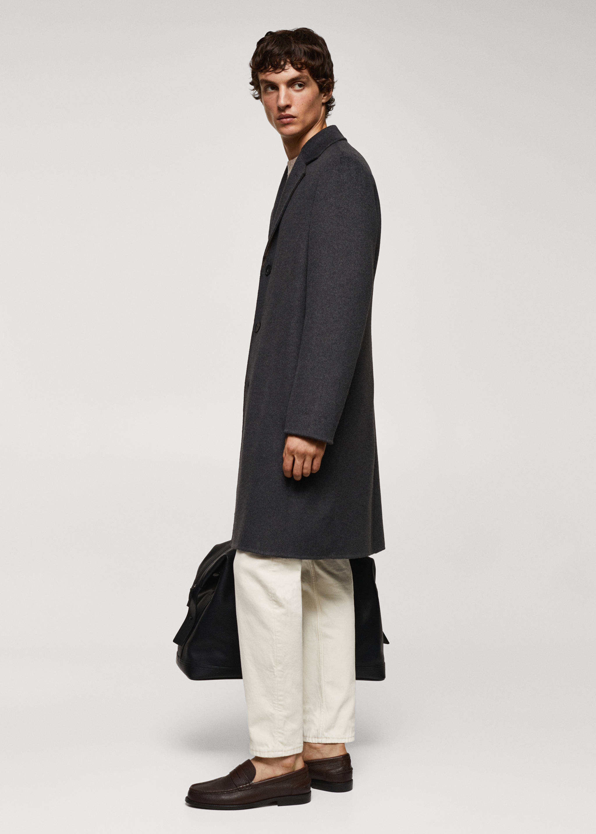 Płaszcz handmade z wełny z recyklingu - Szczegóły artykułu 2