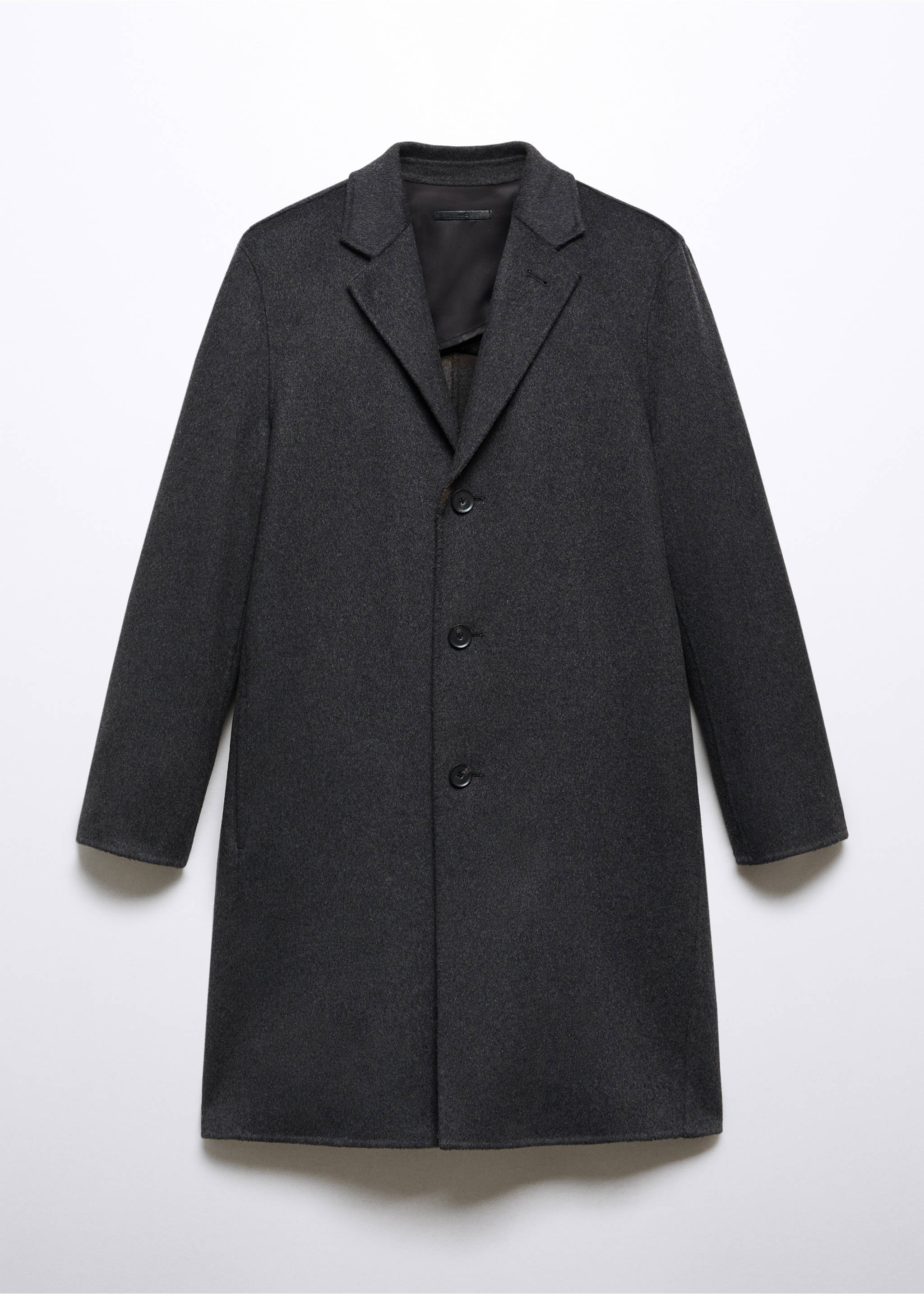 Manteau fait main laine recyclée - Article sans modèle, Gris. Ref: 57047705-00.