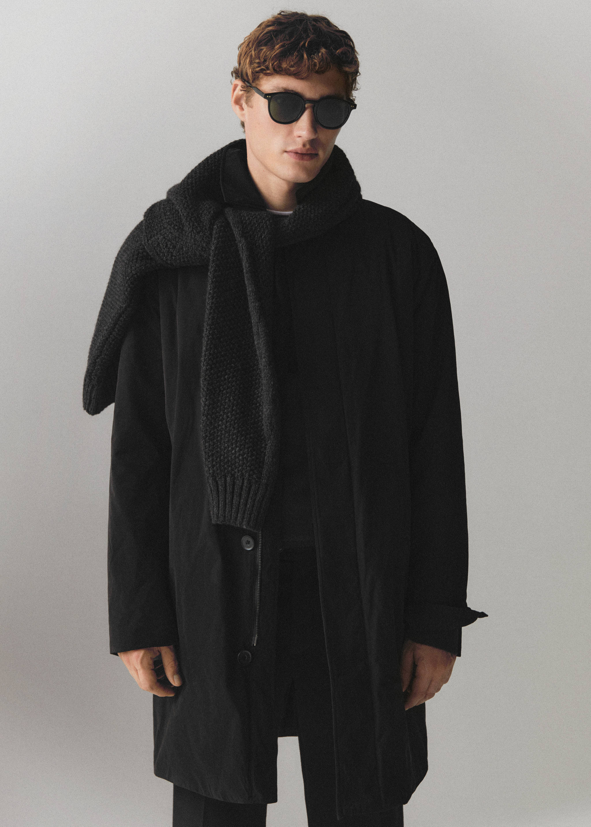 Water-repellent quilted trench coat - Details of the article 3