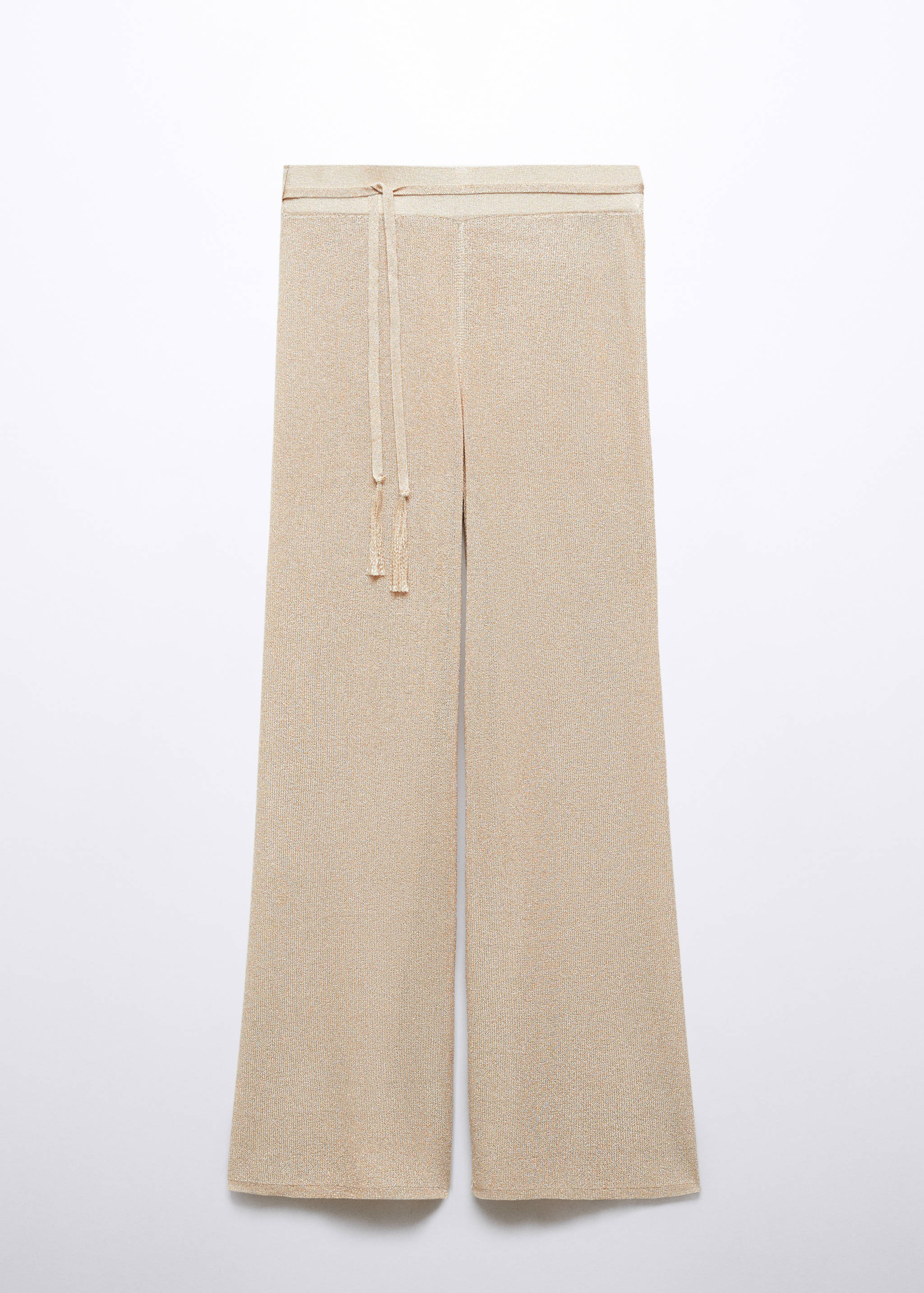 Lurex-knit flared trousers - Article without model